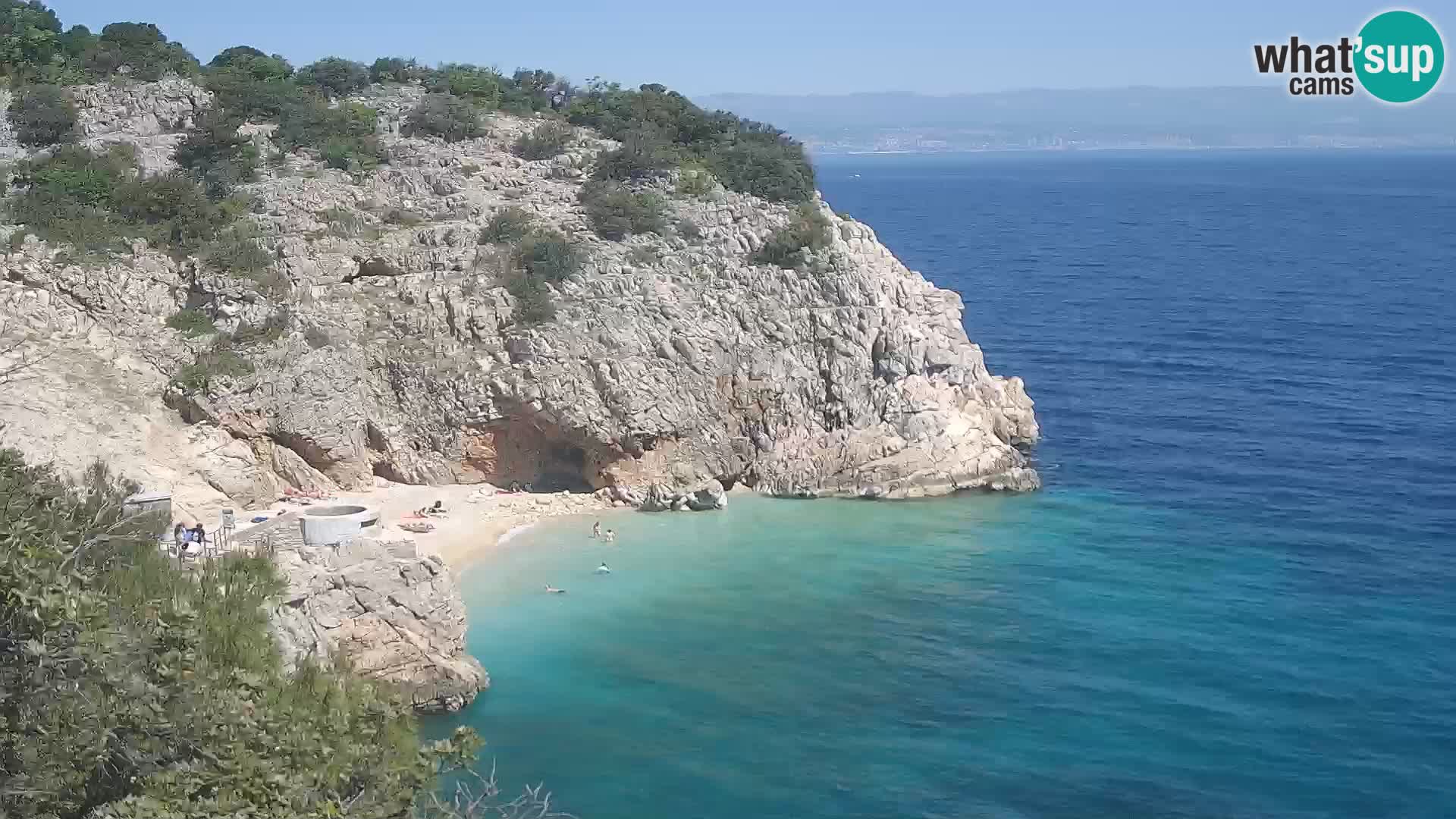Webcam Brseč Strand – Mošćenička Draga – Kroatien