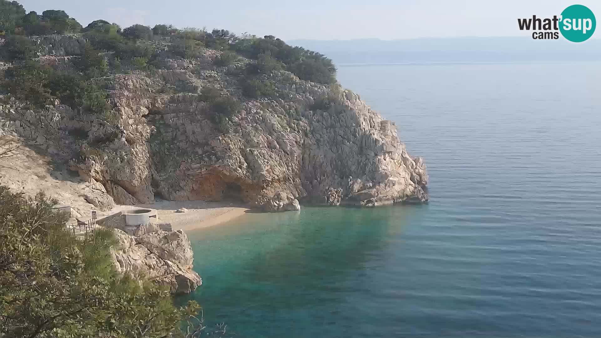 Webcam Brseč beach – Mošćenička Draga – Croatia