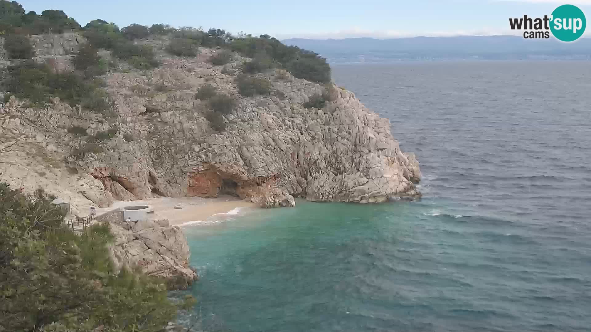 Web kamera plaže Brseč – Mošćenička Draga – Hrvatska