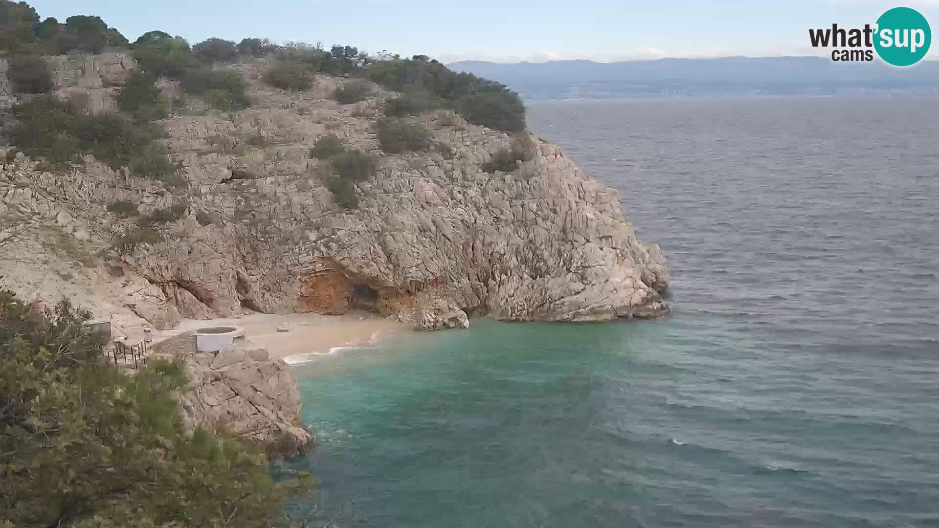 Webcam Brseč beach – Mošćenička Draga – Croatia