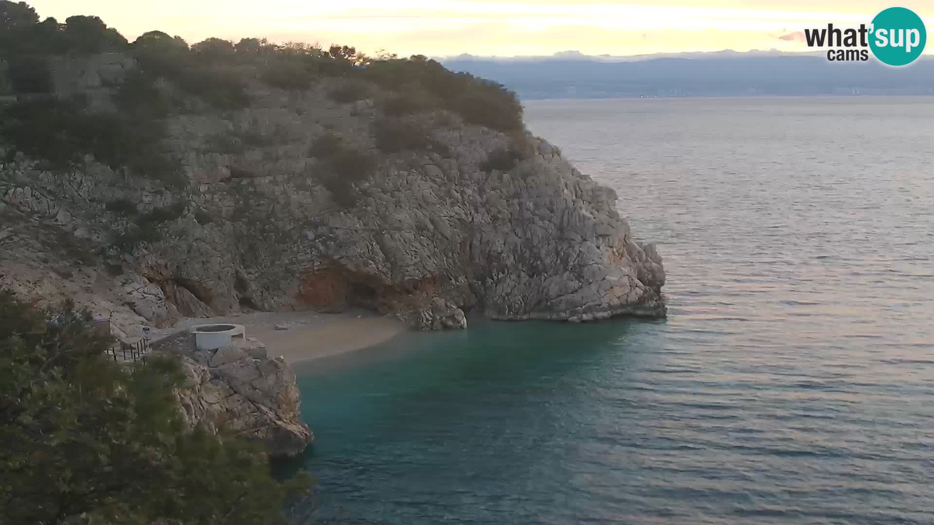 Webcam Brseč Strand – Mošćenička Draga – Kroatien