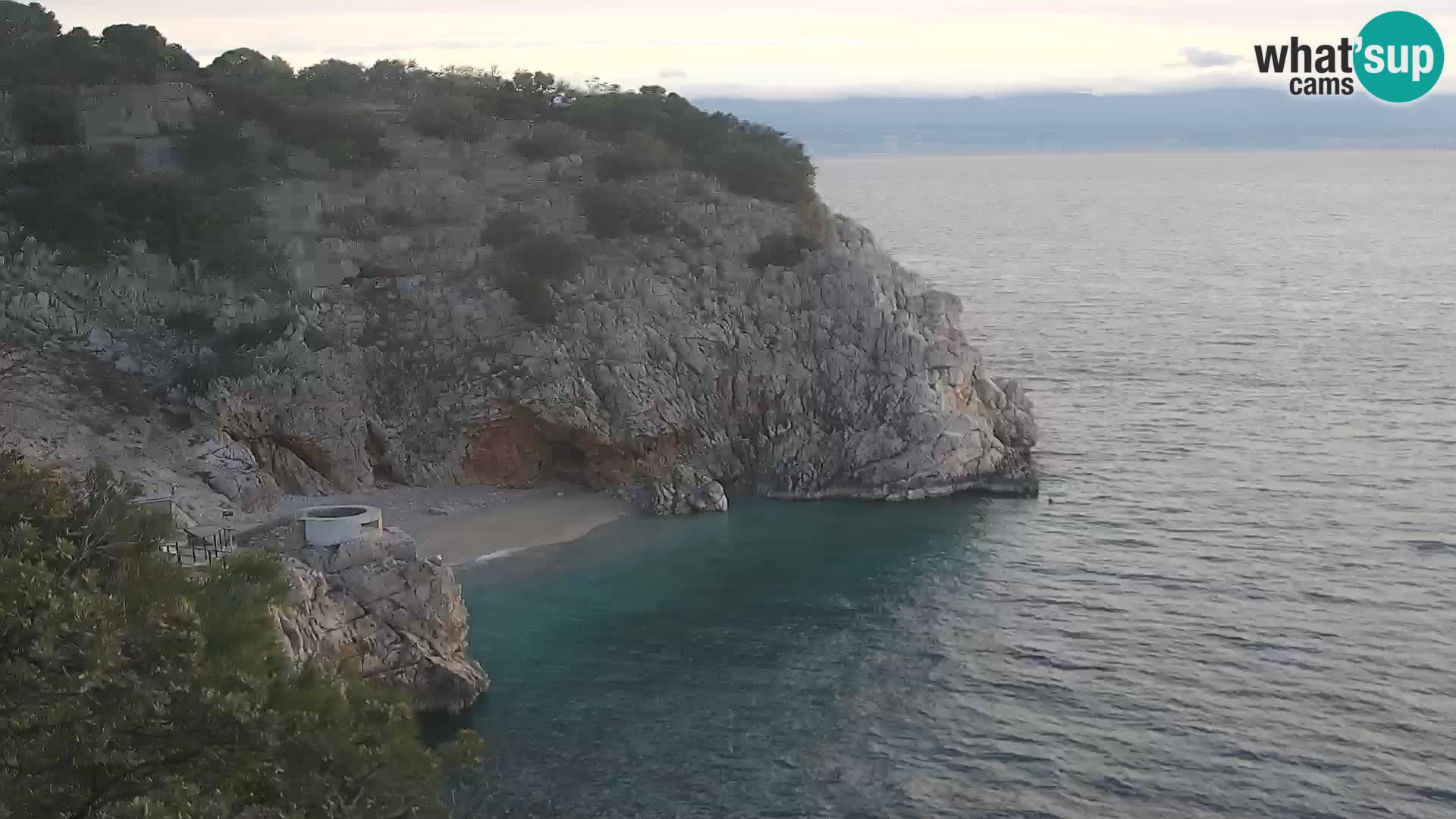 Webcam Brseč Strand – Mošćenička Draga – Kroatien