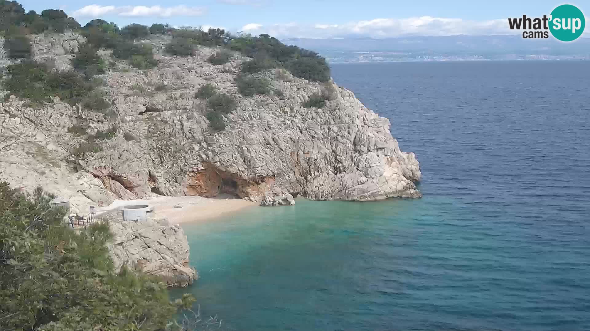Webcam Brseč beach – Mošćenička Draga – Croatia