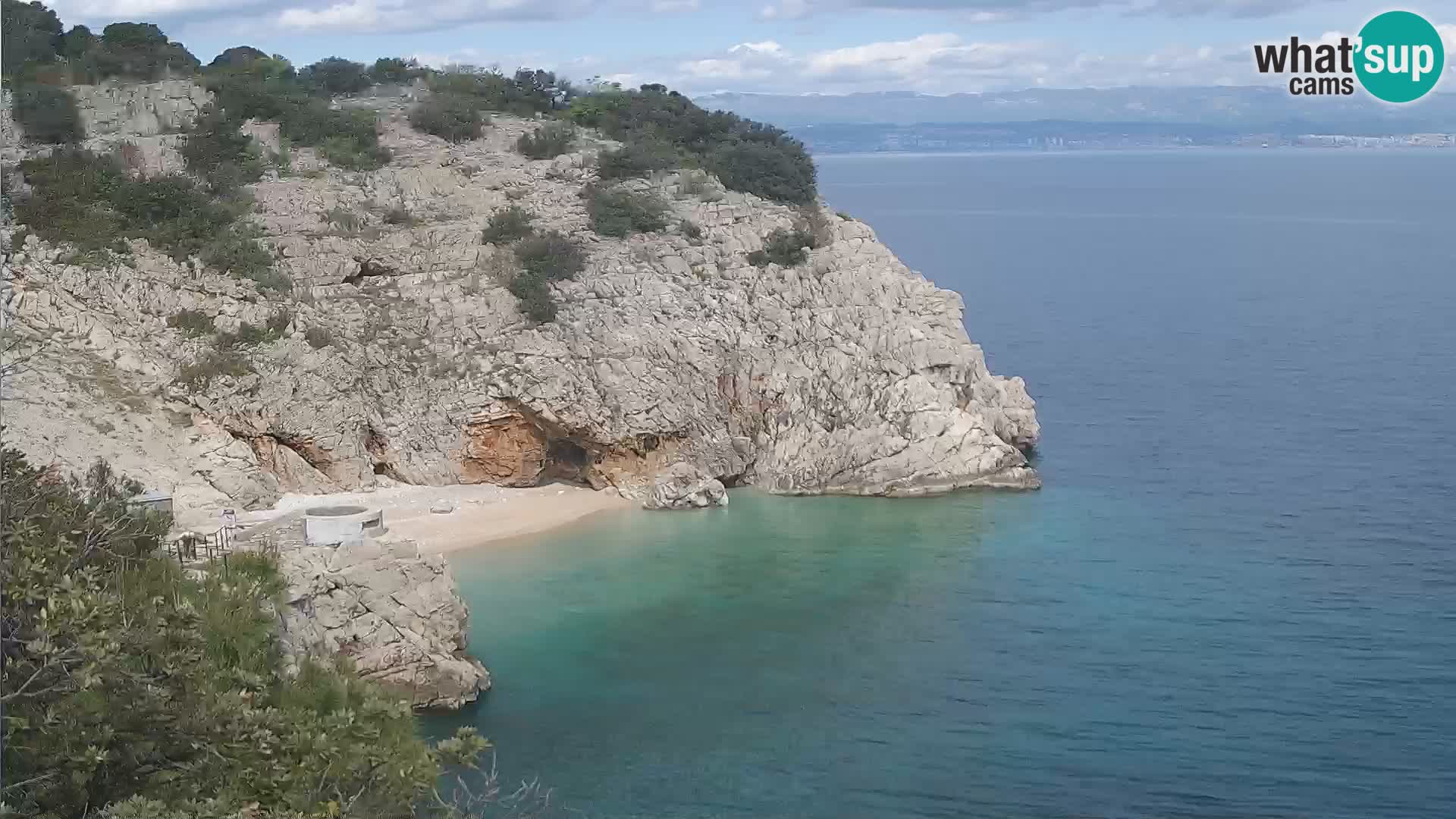 Web kamera plaže Brseč – Mošćenička Draga – Hrvatska