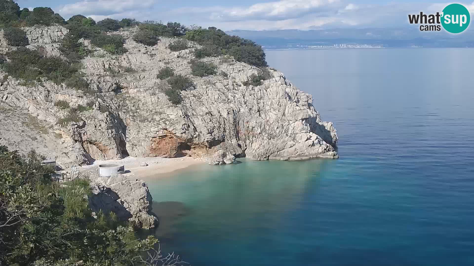 Web kamera plaže Brseč – Mošćenička Draga – Hrvatska