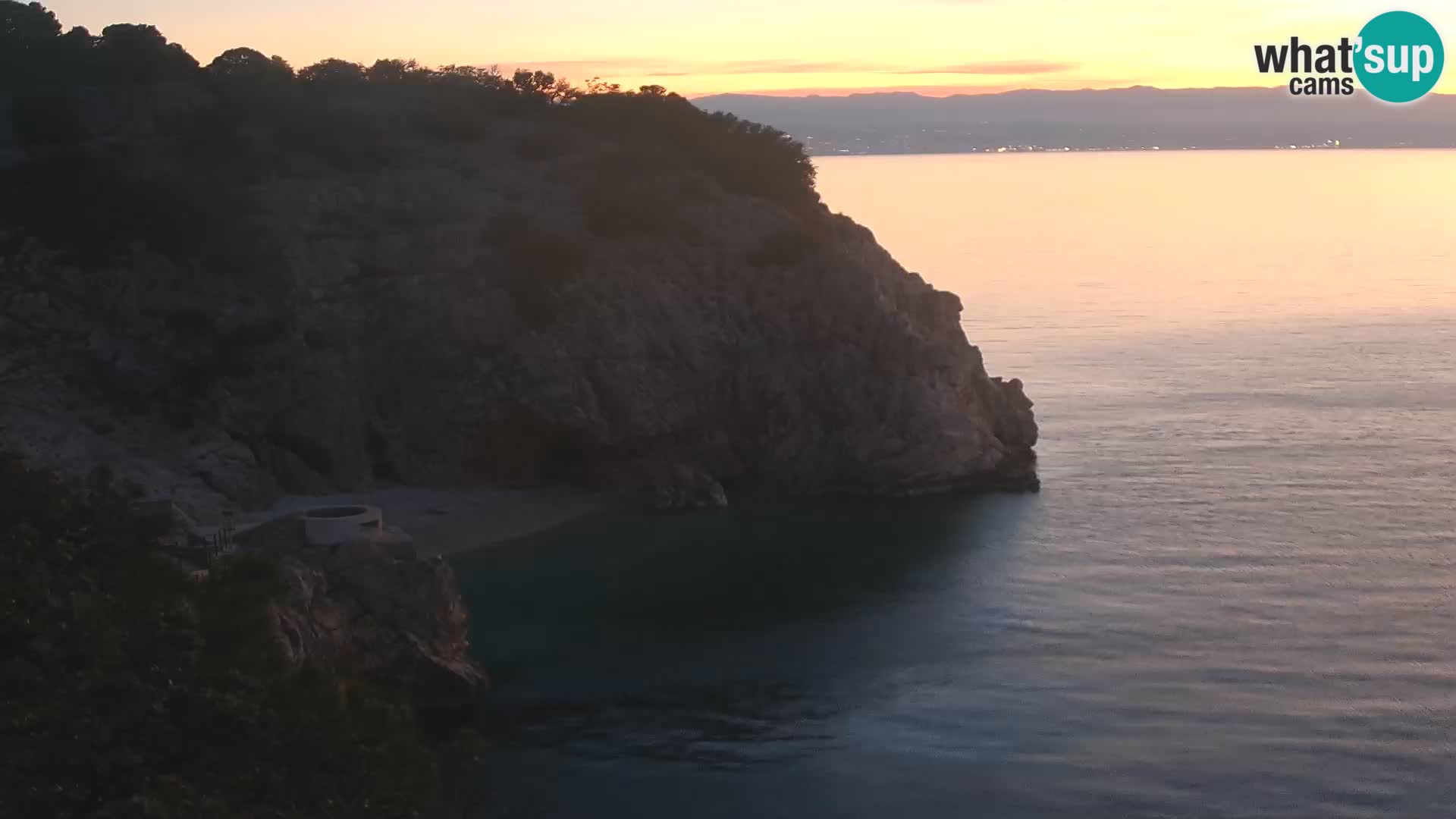 Webcam Brseč Strand – Mošćenička Draga – Kroatien