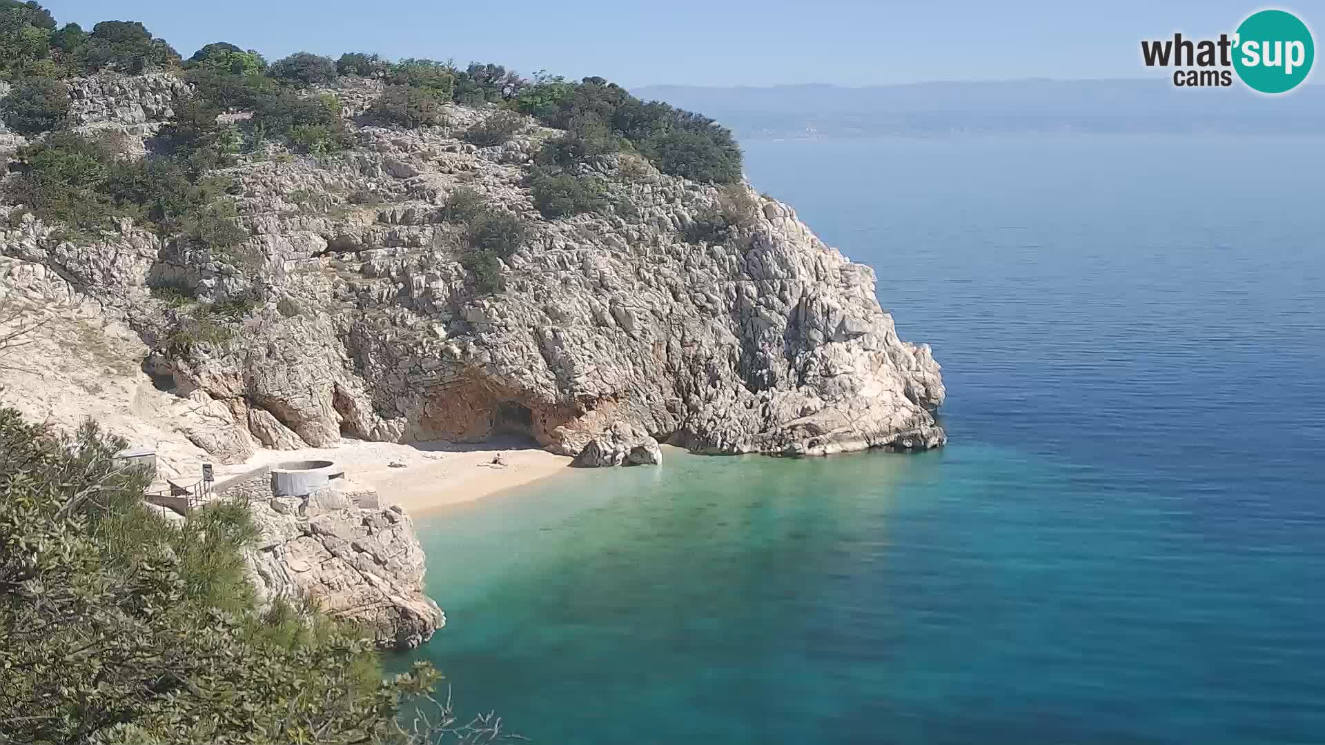 Web kamera plaže Brseč – Mošćenička Draga – Hrvatska