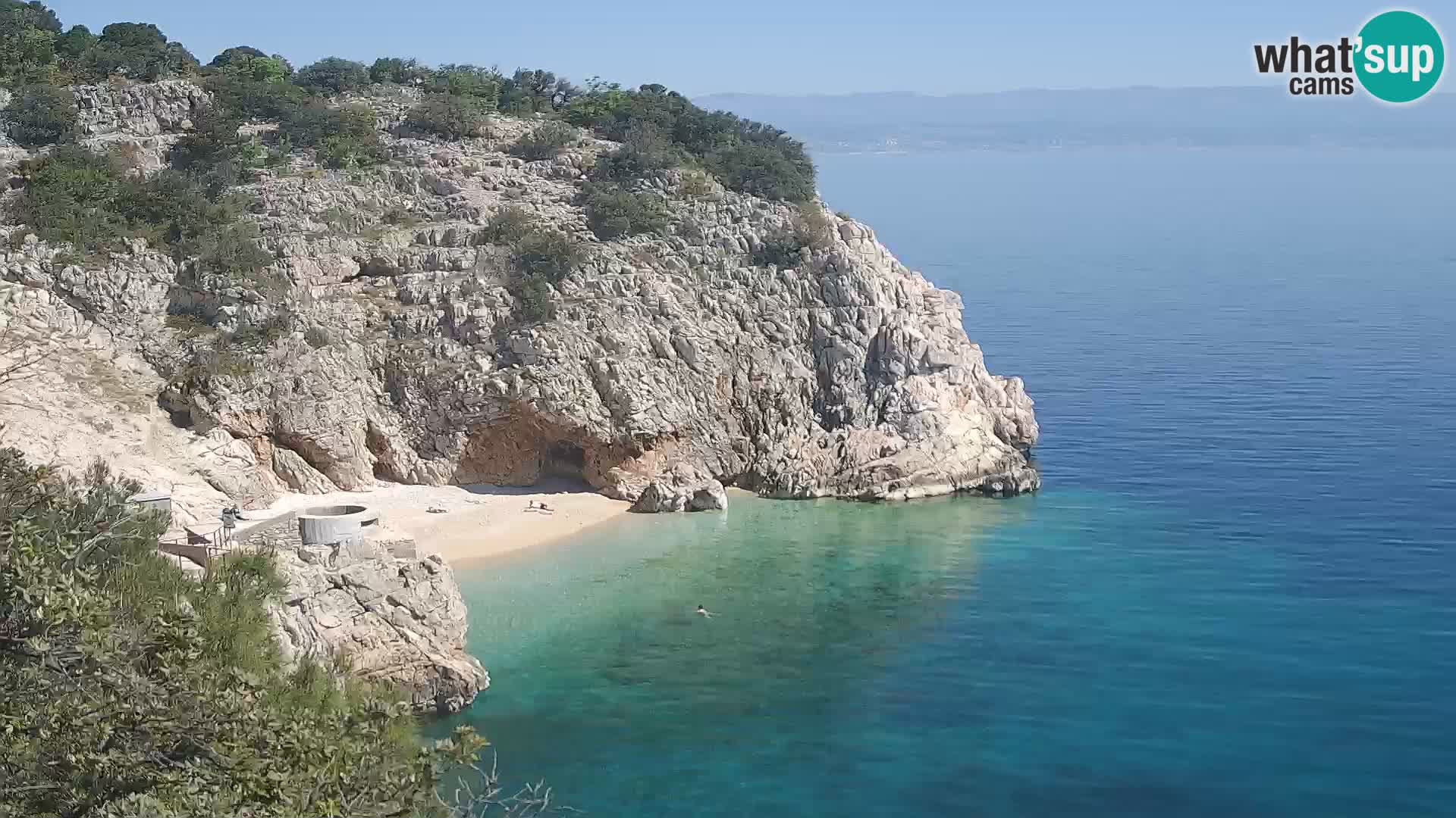 Webcam Brseč Strand – Mošćenička Draga – Kroatien