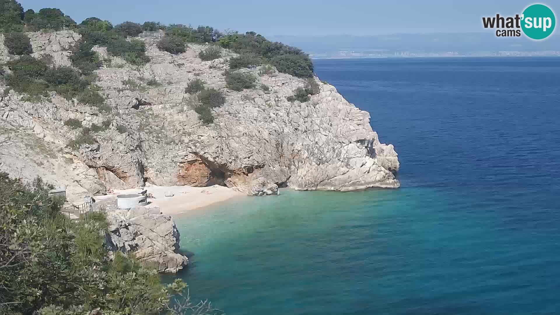 Spletna kamera Brseč plaža – Mošćenička Draga – Hrvaška