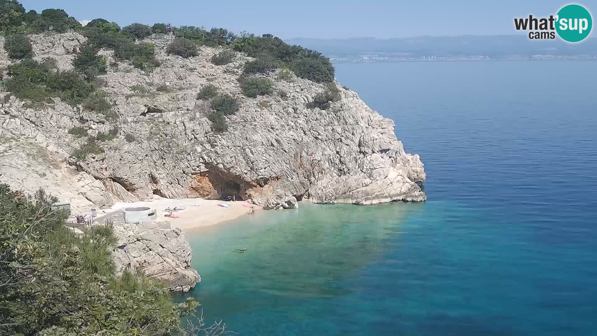 Webcam Bersezio spiaggia – Draga di Moschiena – Croazia
