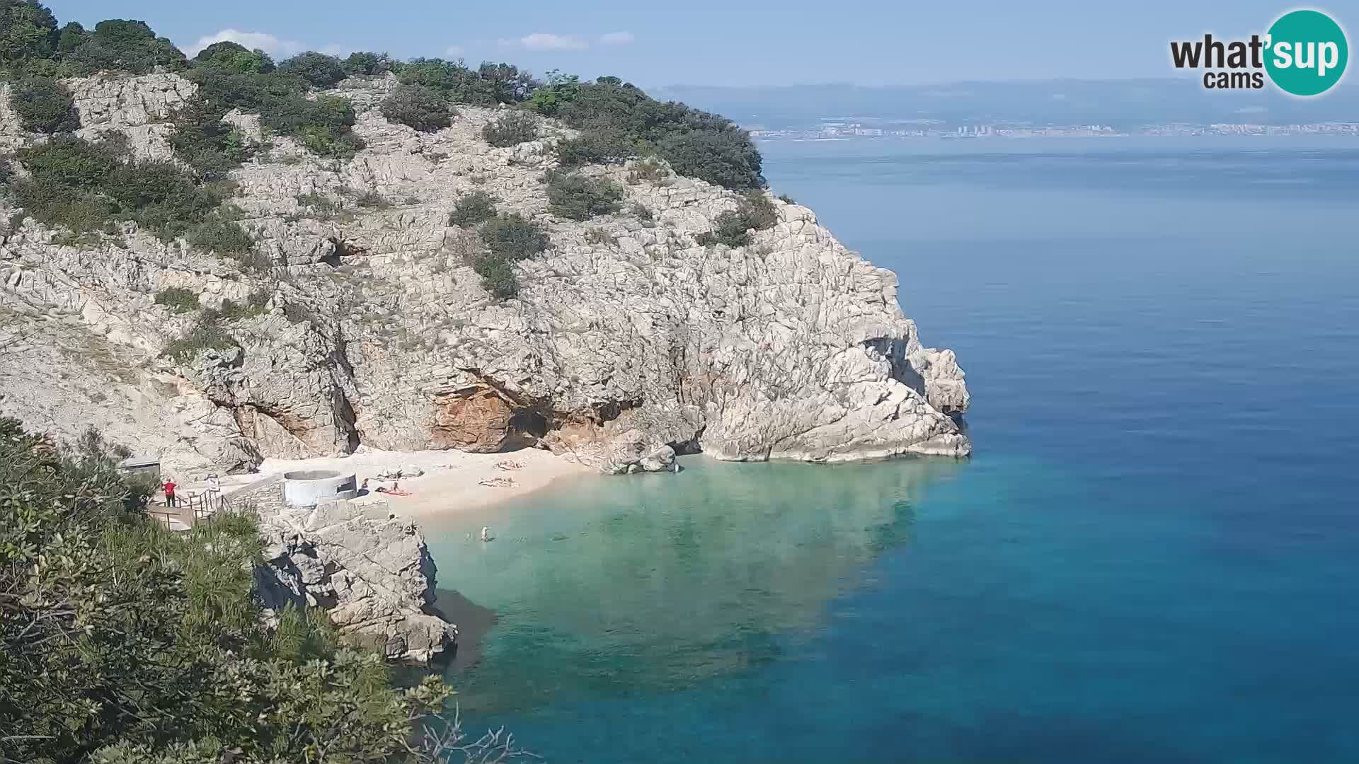 Webcam Bersezio spiaggia – Draga di Moschiena – Croazia