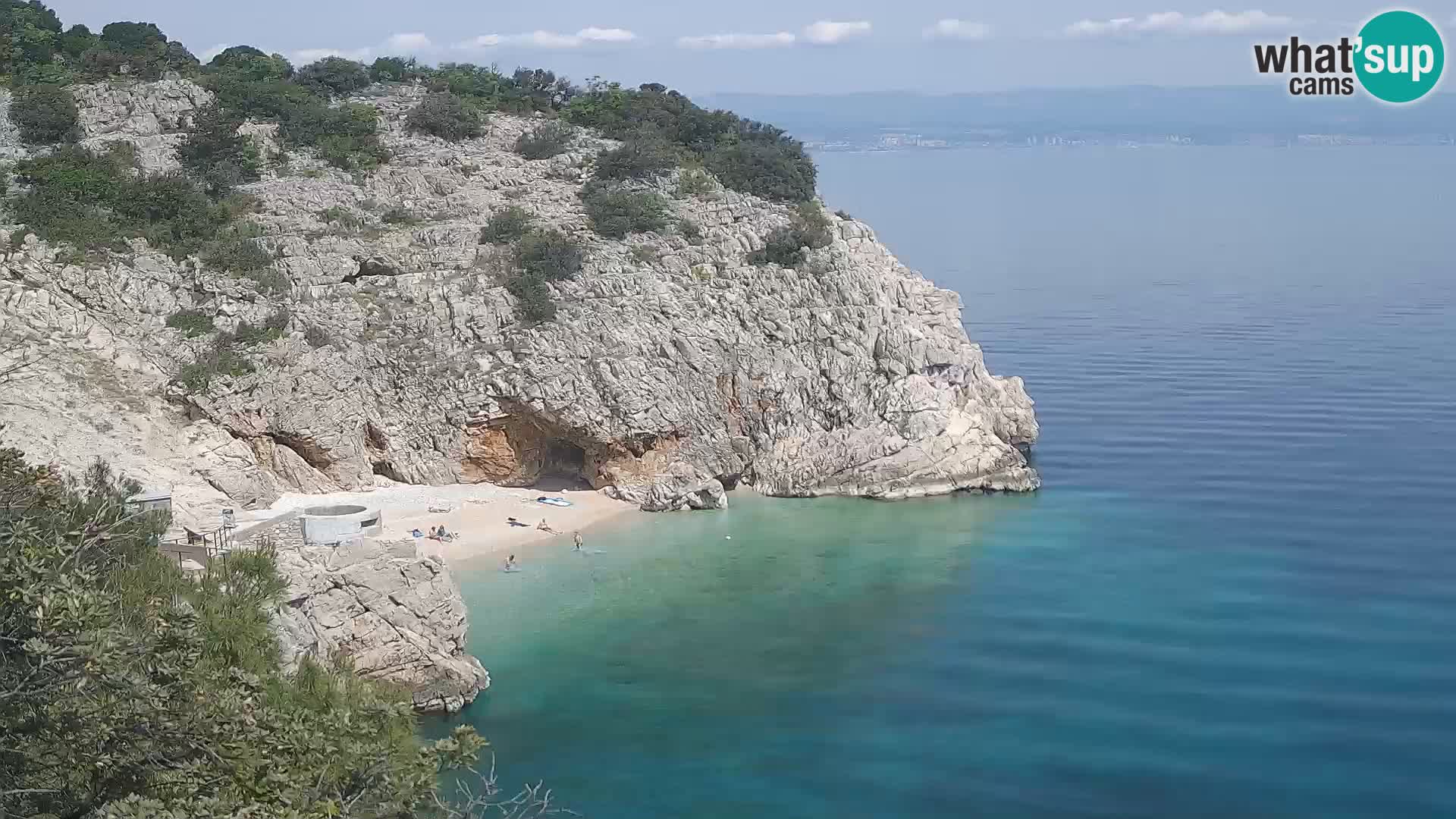 Webcam Brseč Strand – Mošćenička Draga – Kroatien