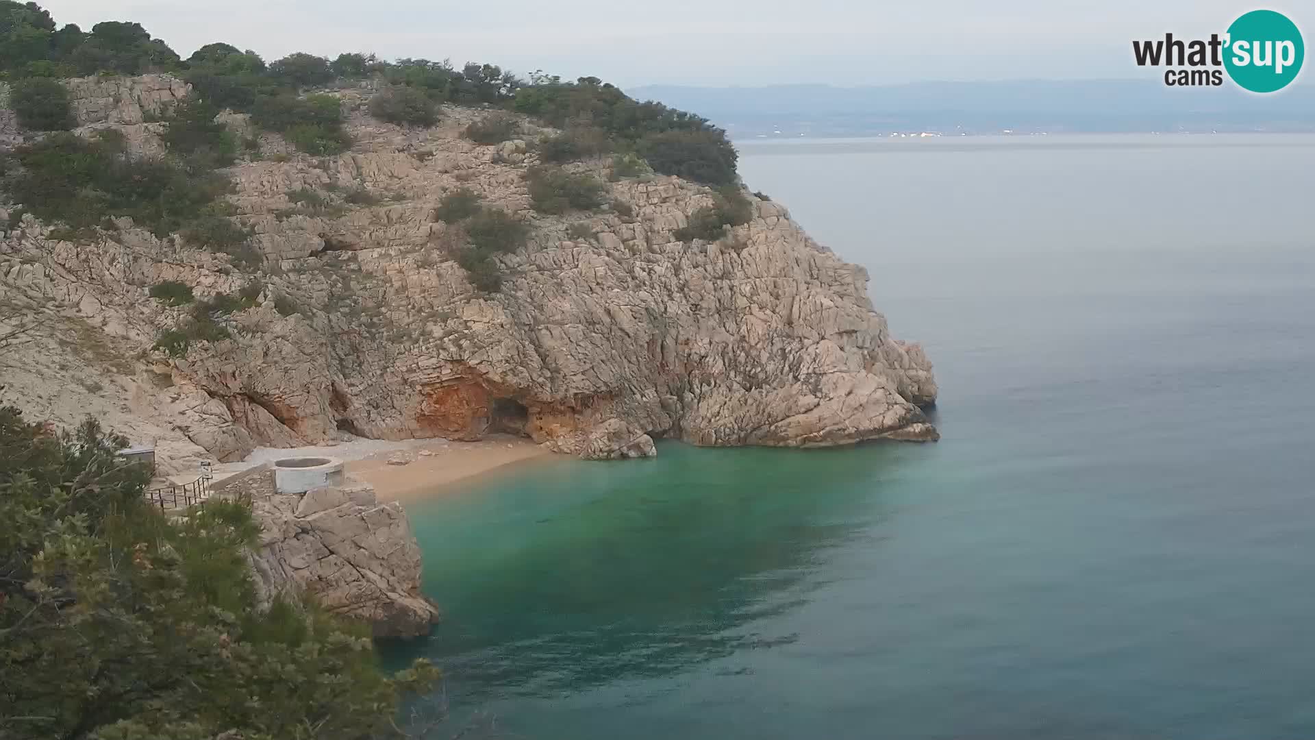 Cámara web de la playa de Brseč en Mošćenička Draga, Croacia