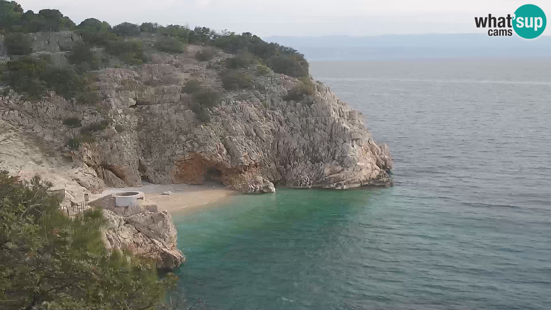 Web kamera plaže Brseč – Mošćenička Draga – Hrvatska