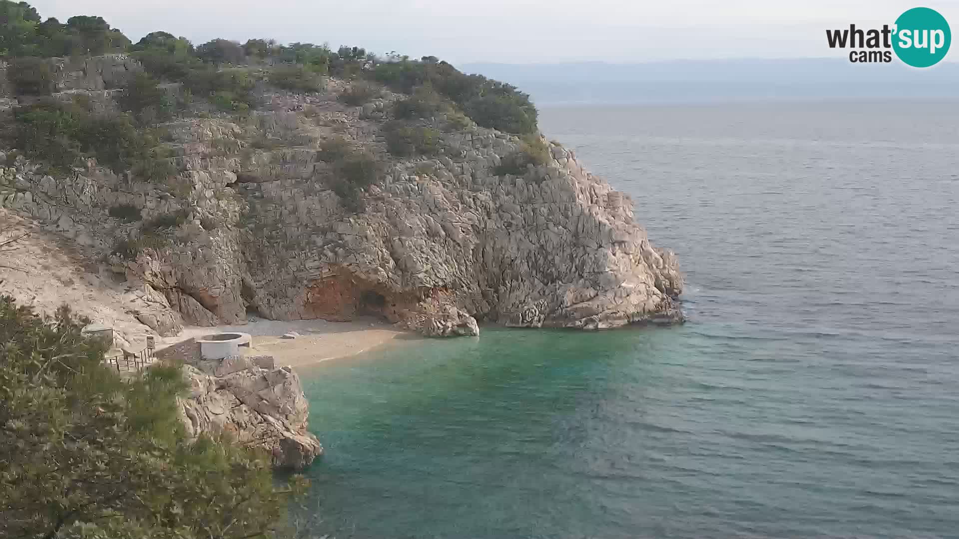 Webcam Brseč beach – Mošćenička Draga – Croatia