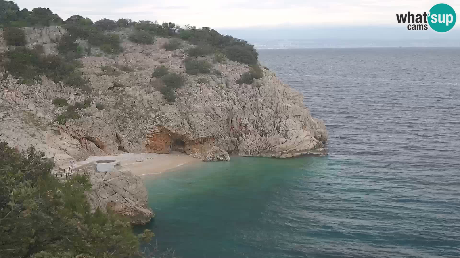 Webcam Brseč beach – Mošćenička Draga – Croatia