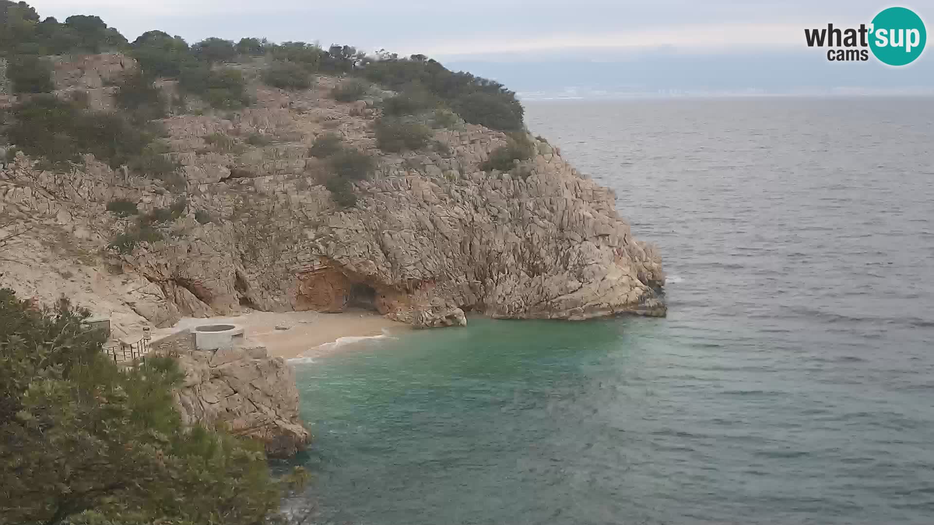 Webcam Brseč beach – Mošćenička Draga – Croatia