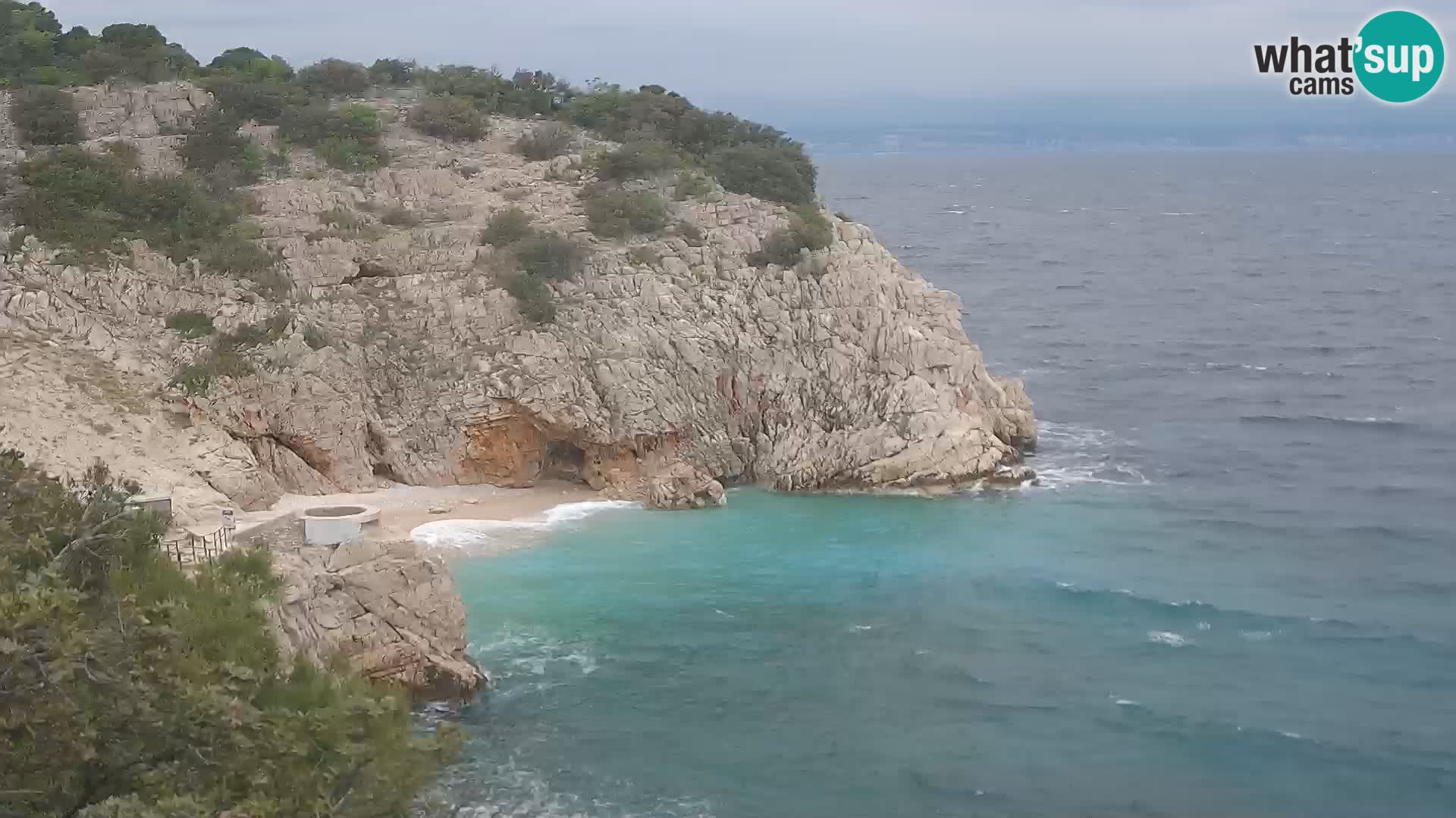 Webcam Brseč beach – Mošćenička Draga – Croatia