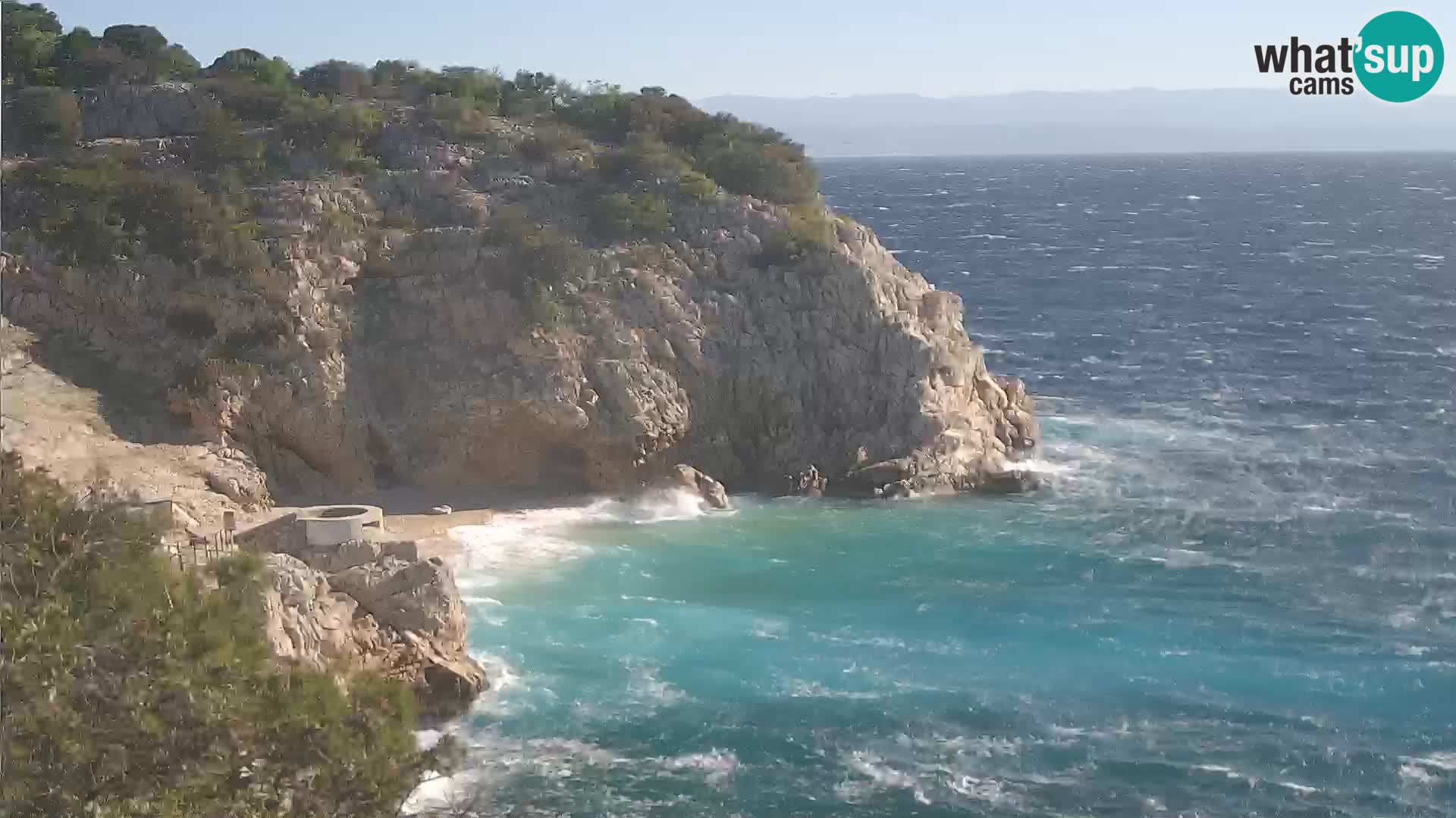 Webcam Brseč beach – Mošćenička Draga – Croatia