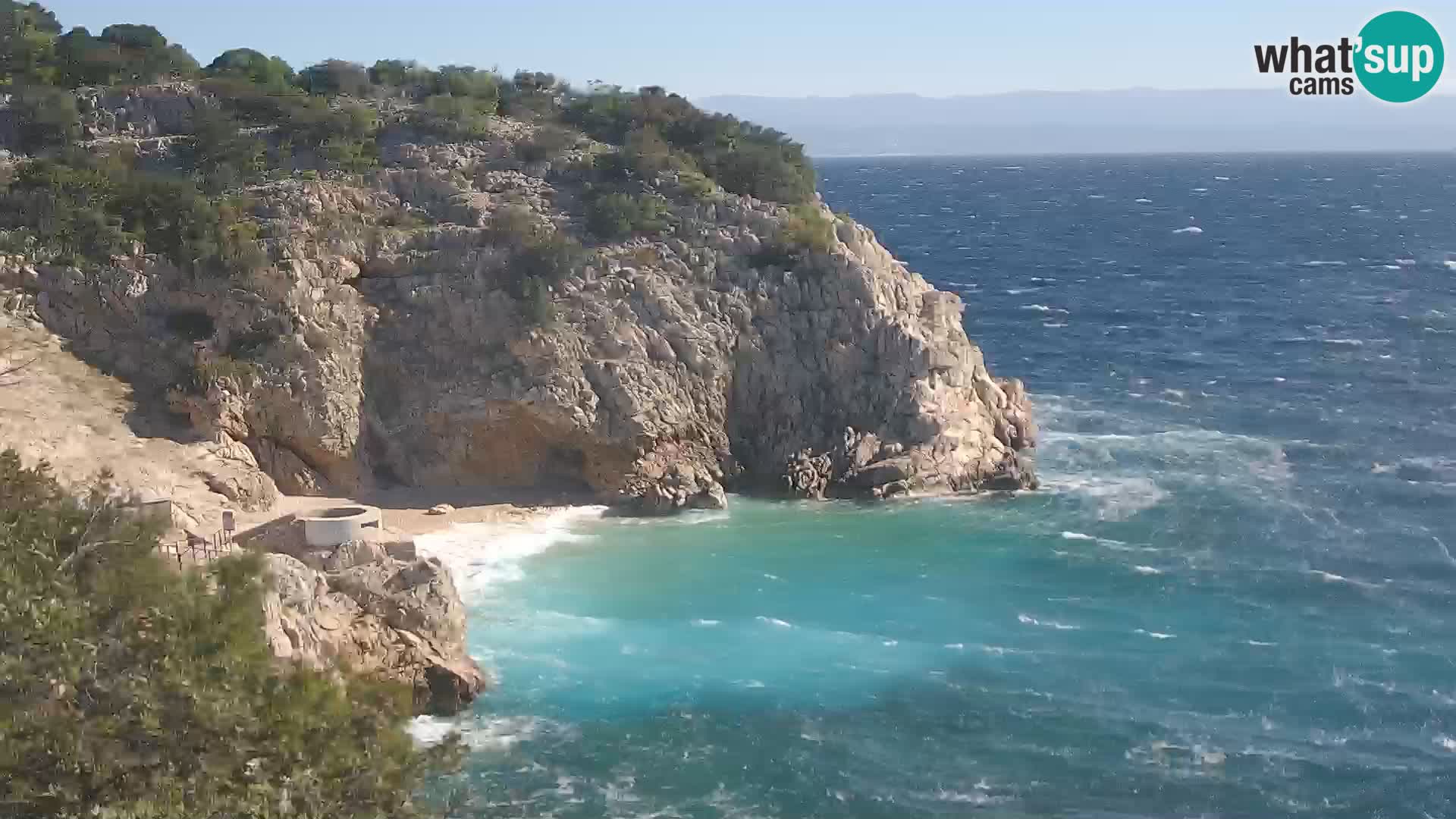 Web kamera plaže Brseč – Mošćenička Draga – Hrvatska