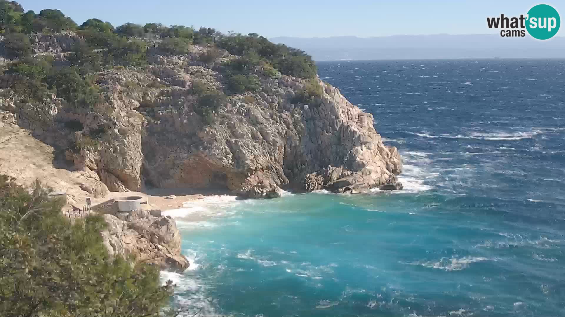Webcam Brseč beach – Mošćenička Draga – Croatia
