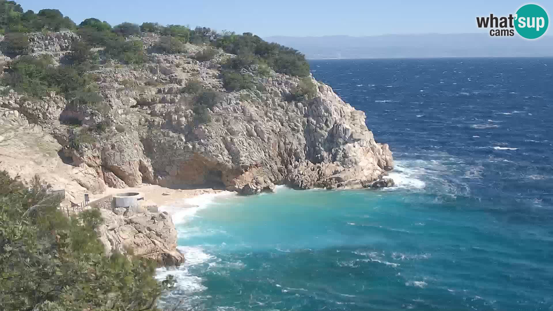 Webcam Brseč Strand – Mošćenička Draga – Kroatien