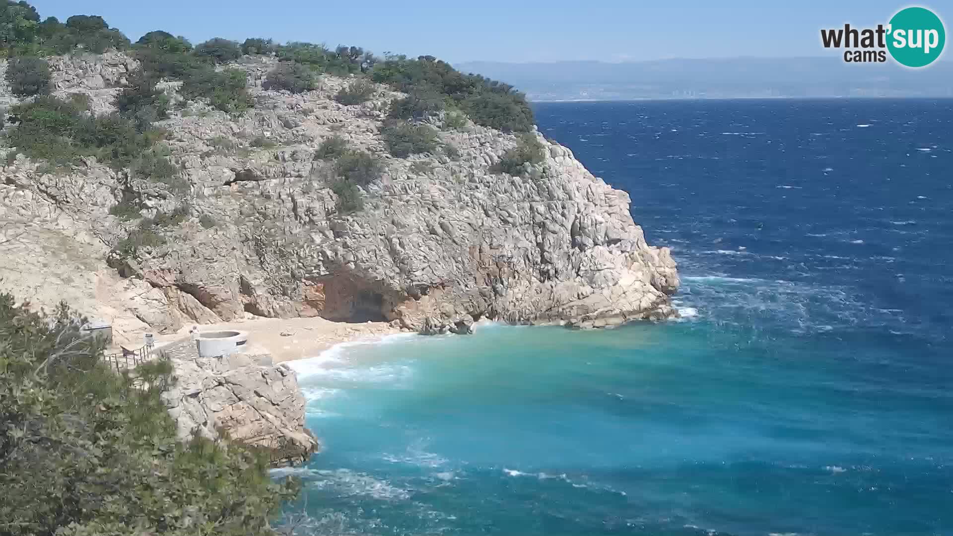 Web kamera plaže Brseč – Mošćenička Draga – Hrvatska