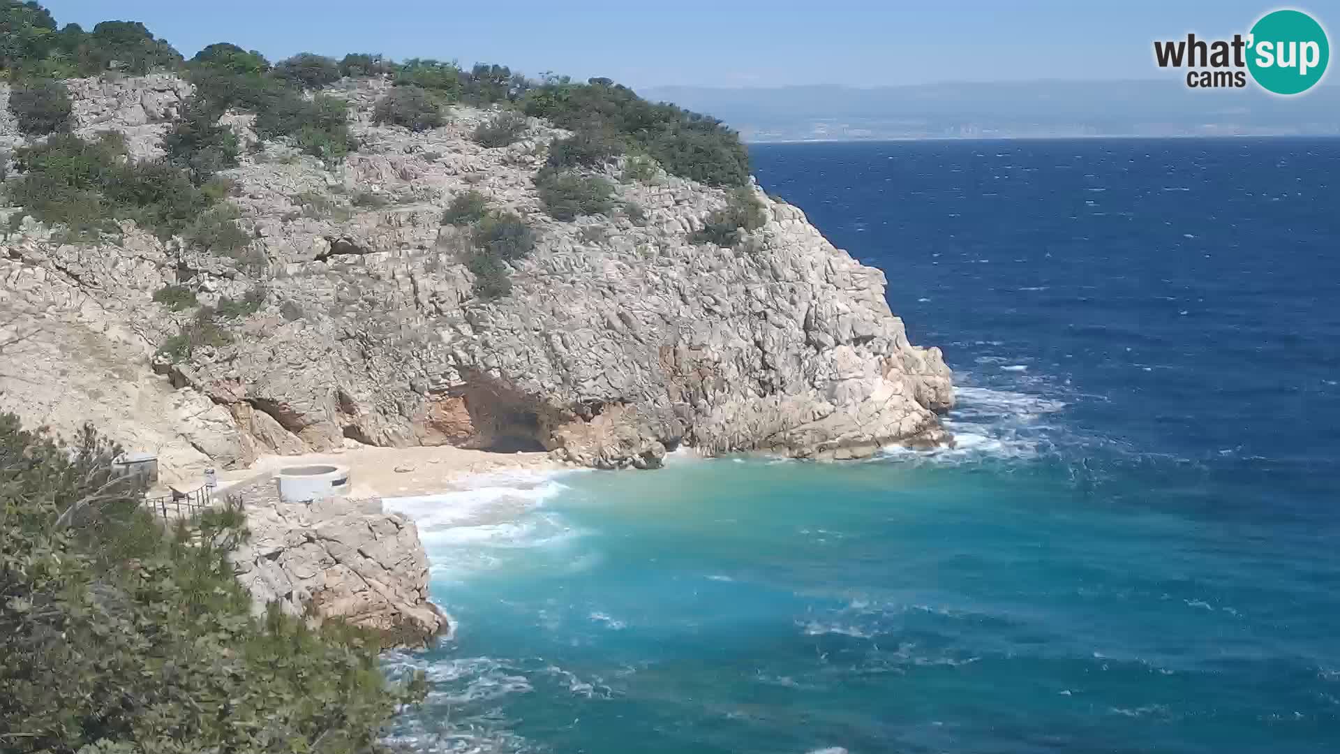 Webcam Brseč beach – Mošćenička Draga – Croatia