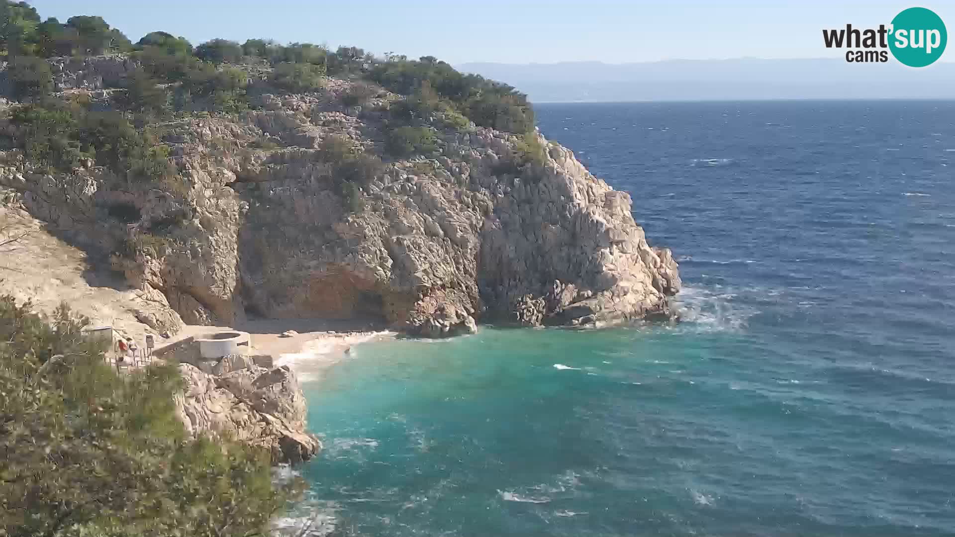 Webcam Bersezio spiaggia – Draga di Moschiena – Croazia