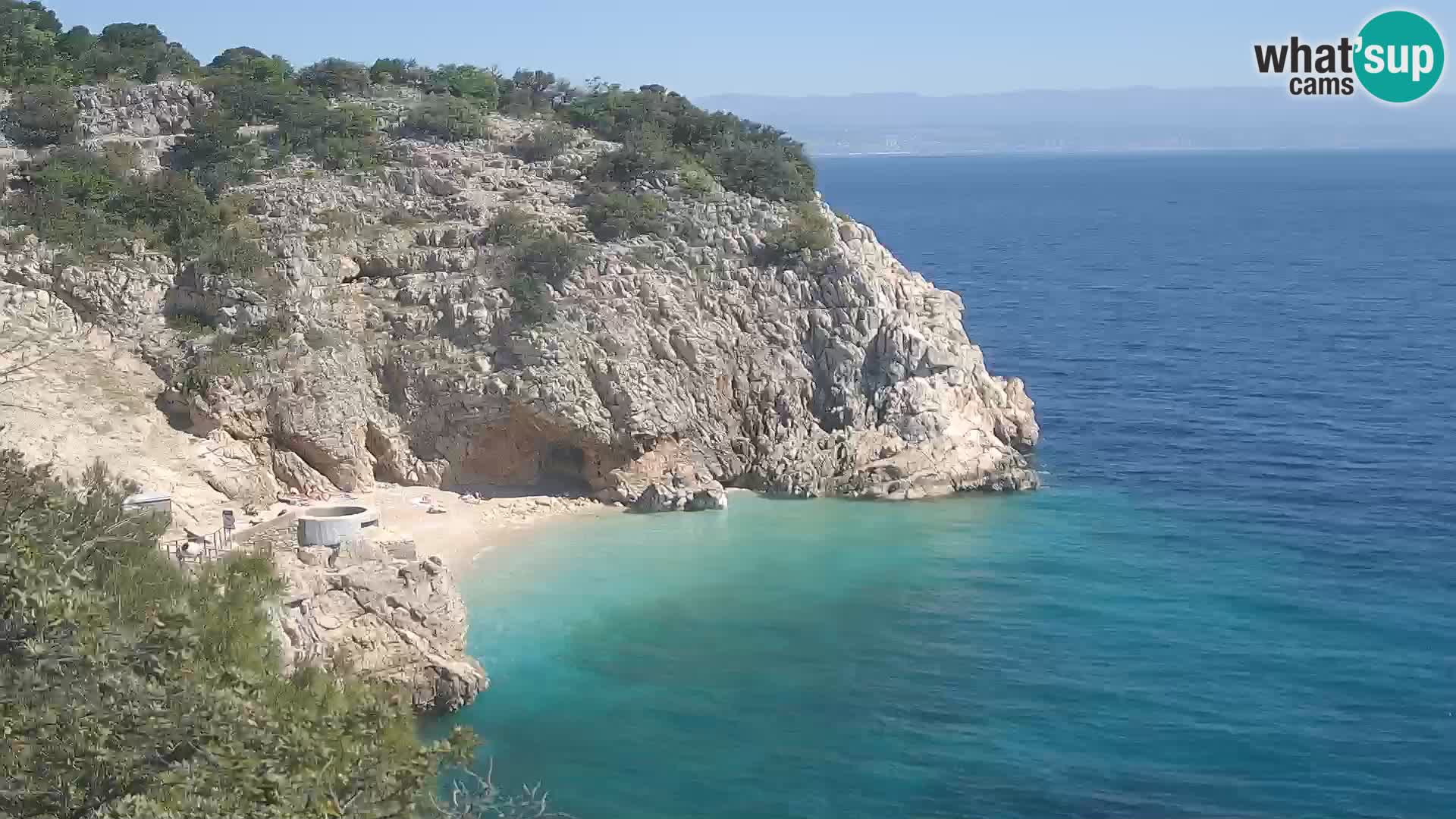 Web kamera plaže Brseč – Mošćenička Draga – Hrvatska