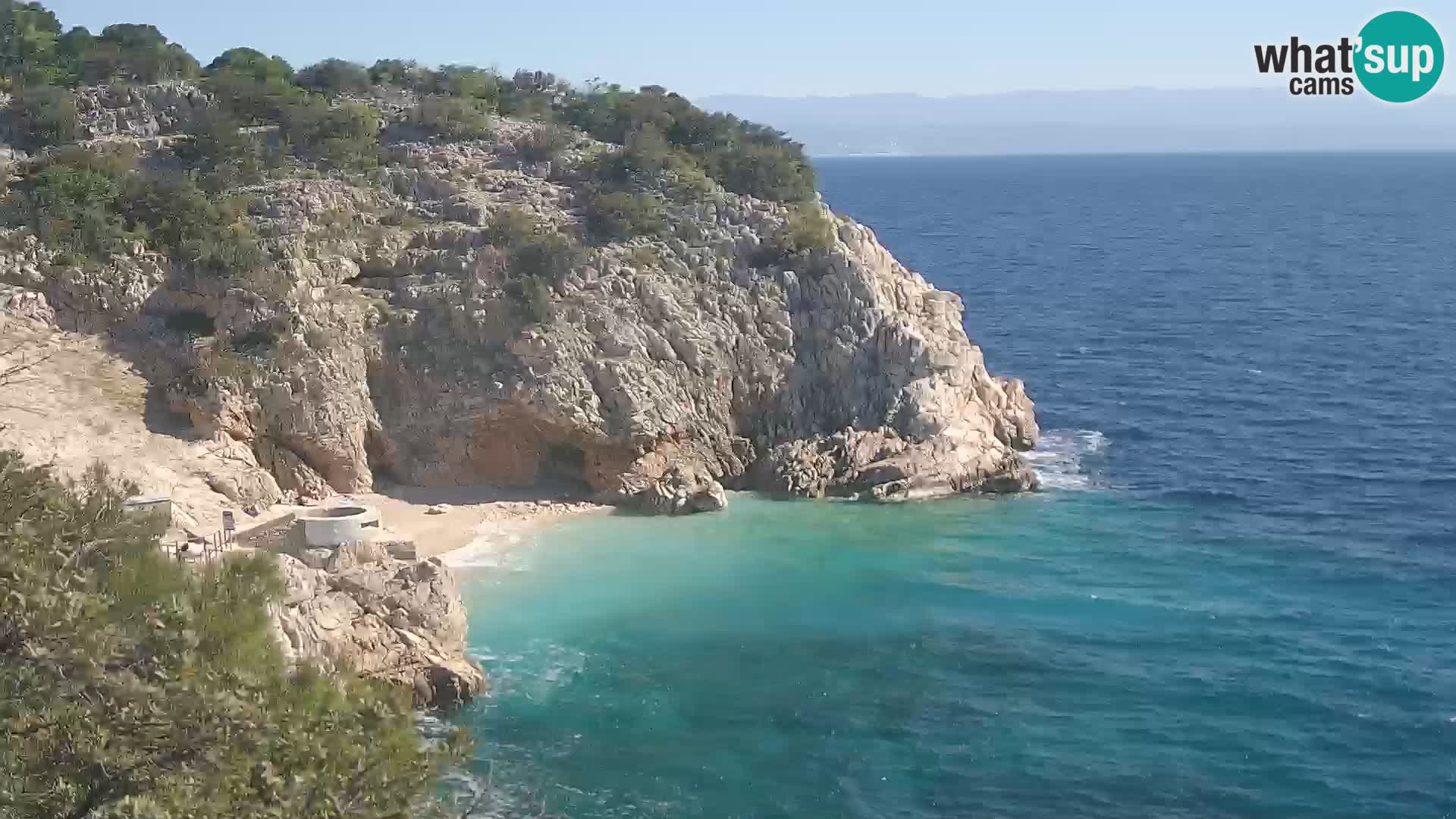 Webcam Brseč beach – Mošćenička Draga – Croatia
