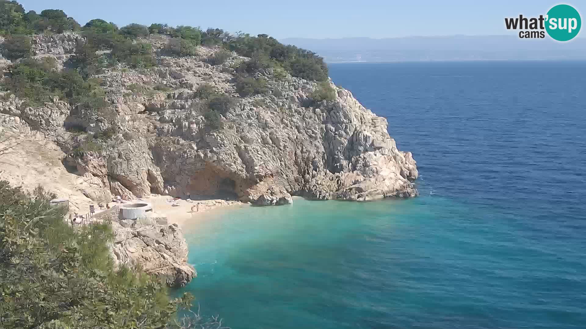 Webcam Bersezio spiaggia – Draga di Moschiena – Croazia