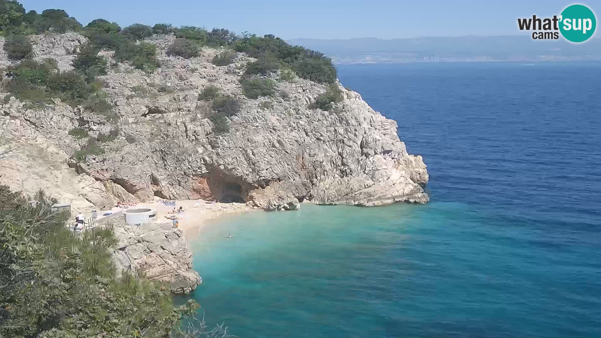 Web kamera plaže Brseč – Mošćenička Draga – Hrvatska