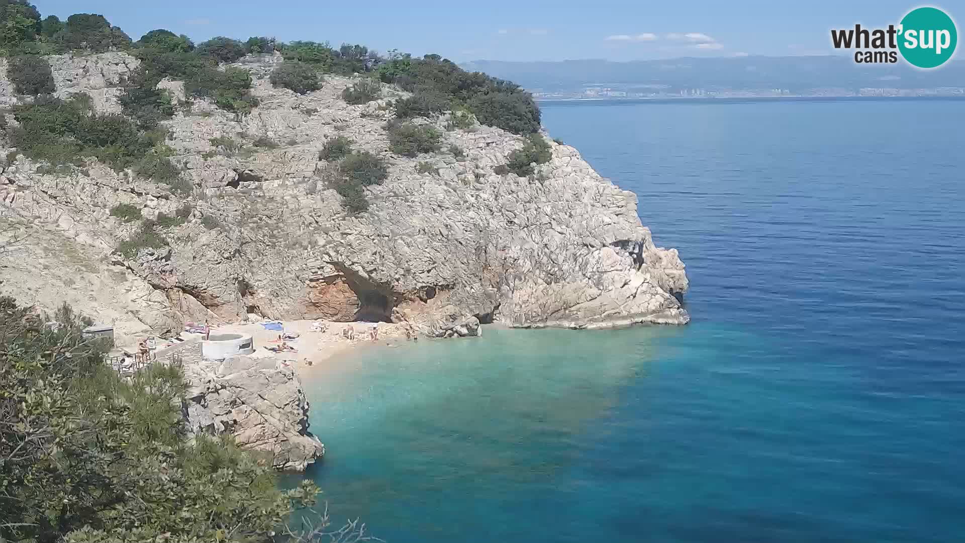 Webcam Brseč Strand – Mošćenička Draga – Kroatien
