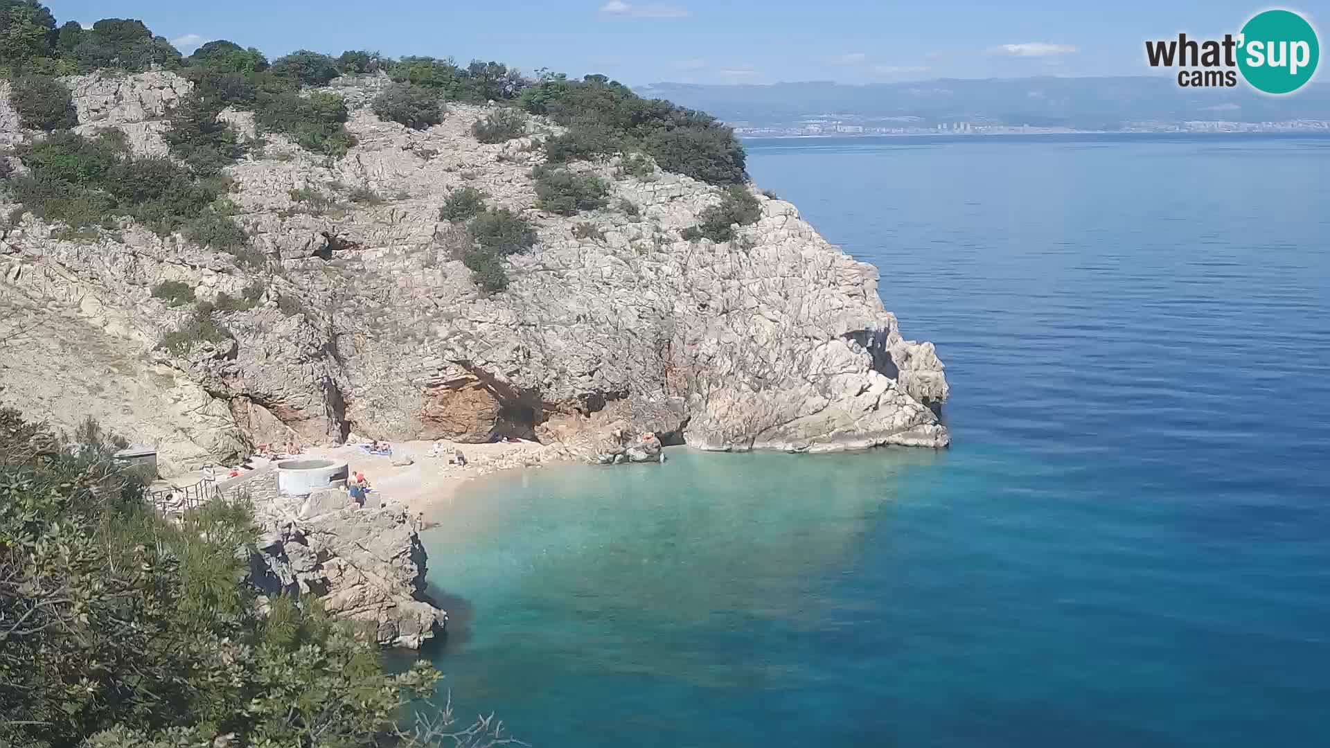 Web kamera plaže Brseč – Mošćenička Draga – Hrvatska