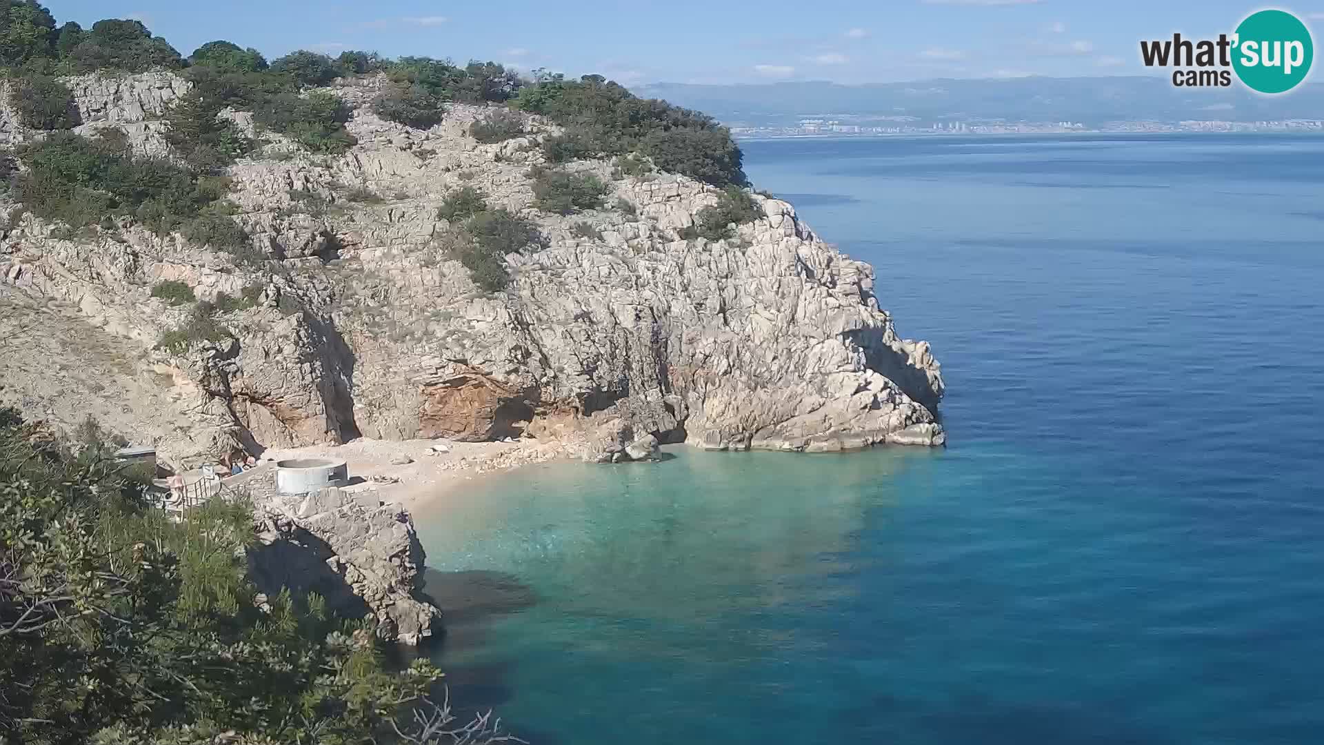 Webcam Brseč beach – Mošćenička Draga – Croatia