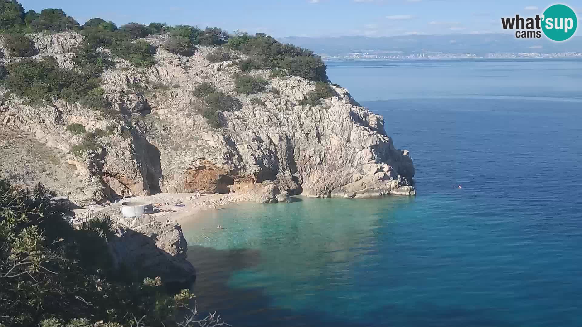 Webcam Bersezio spiaggia – Draga di Moschiena – Croazia