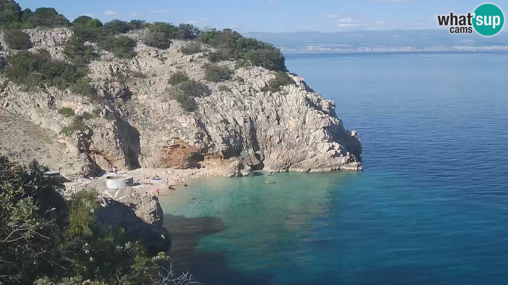 Webcam Bersezio spiaggia – Draga di Moschiena – Croazia