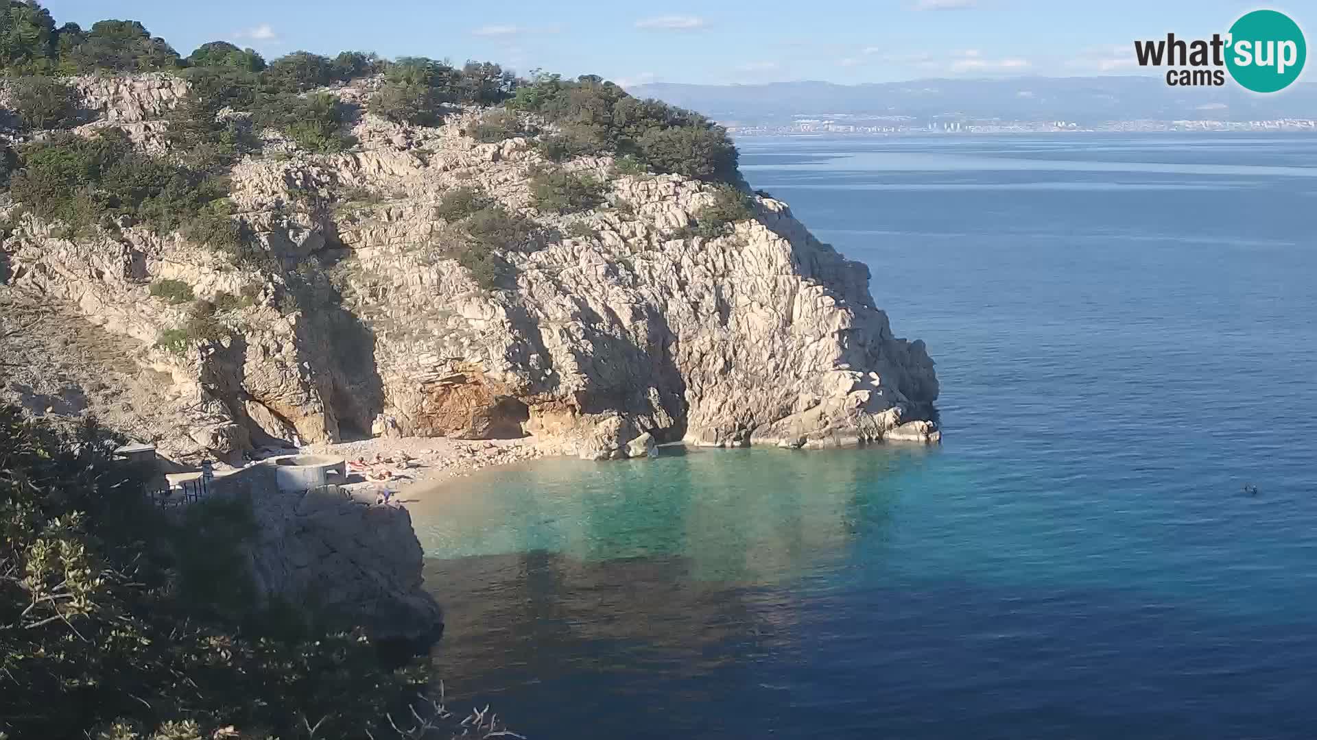 Web kamera plaže Brseč – Mošćenička Draga – Hrvatska