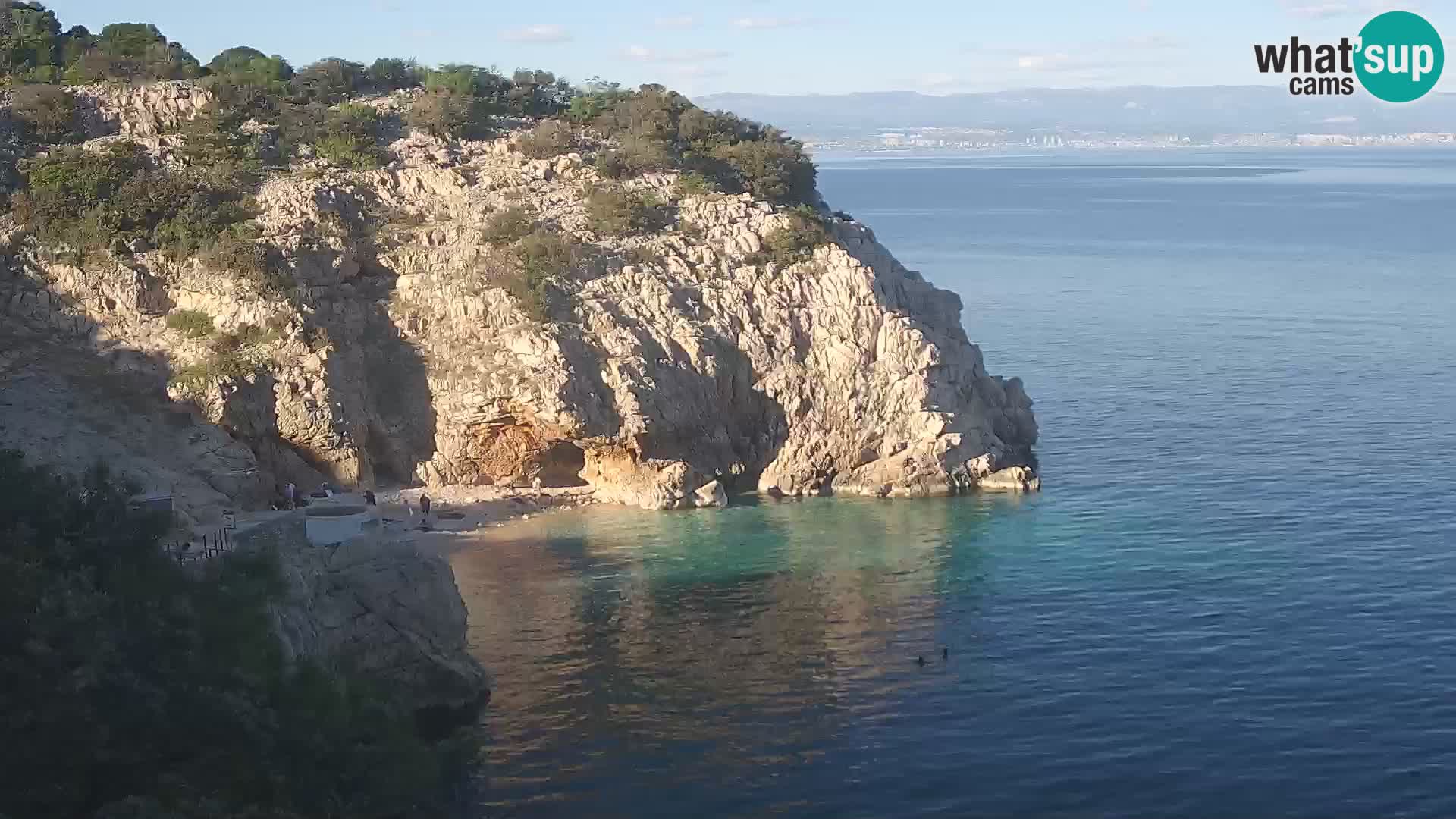Webcam Brseč beach – Mošćenička Draga – Croatia
