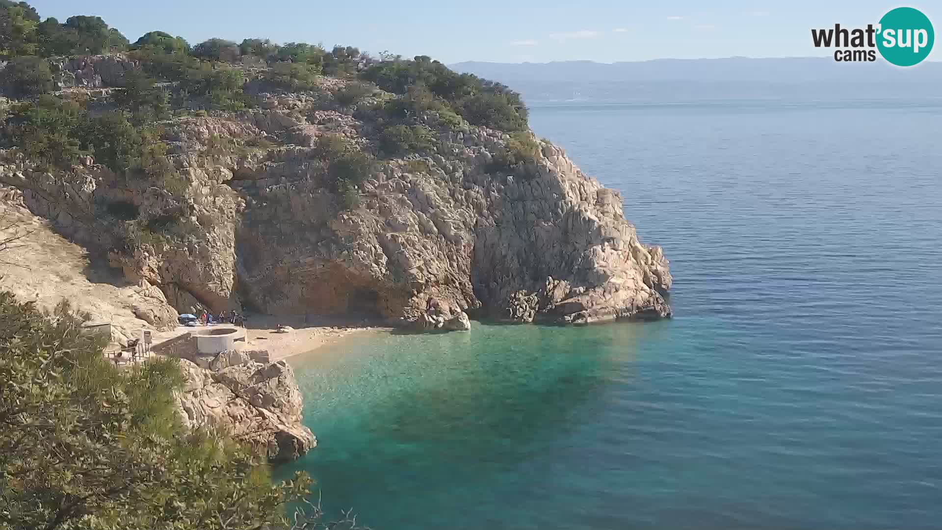 Webcam Brseč beach – Mošćenička Draga – Croatia