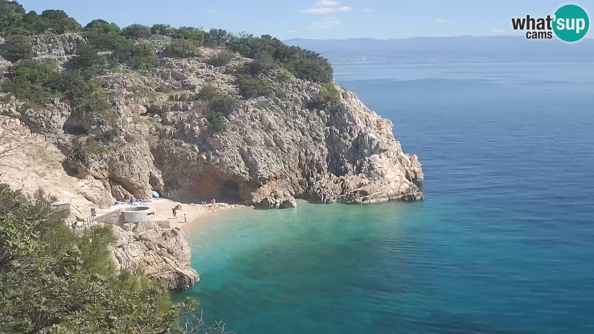 Web kamera plaže Brseč – Mošćenička Draga – Hrvatska