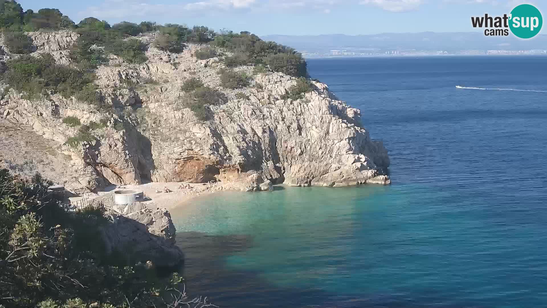 Webcam Bersezio spiaggia – Draga di Moschiena – Croazia