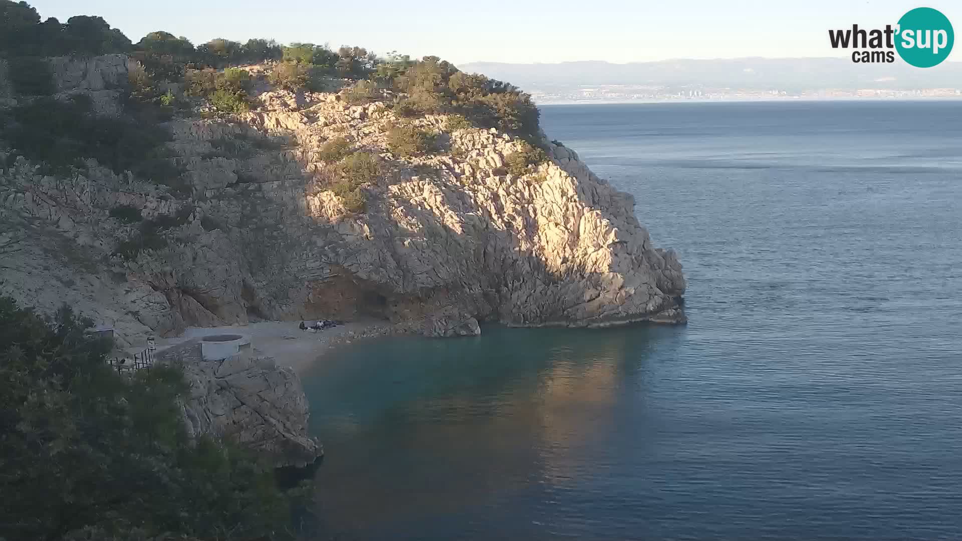 Webcam Bersezio spiaggia – Draga di Moschiena – Croazia