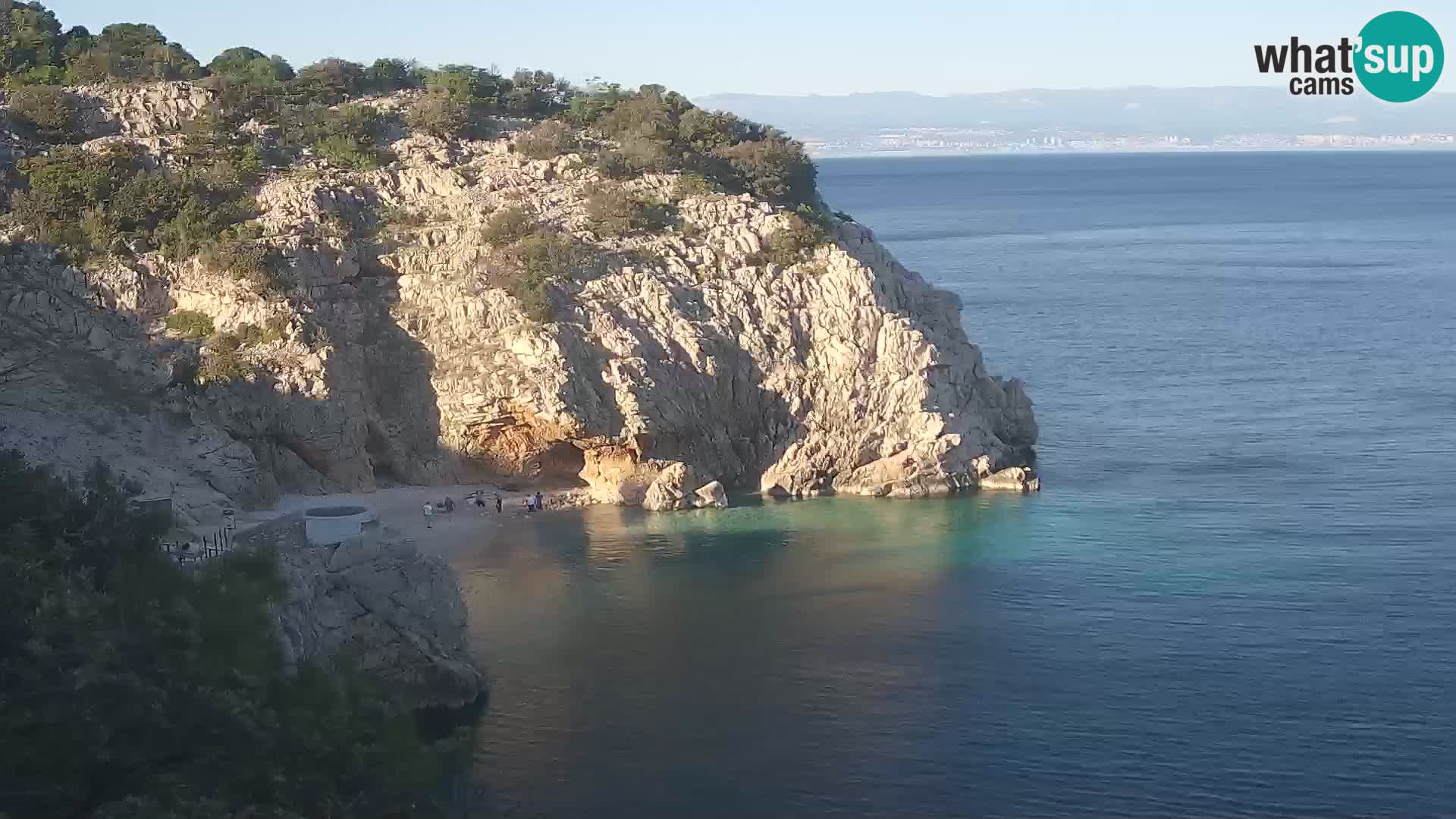 Webcam Brseč beach – Mošćenička Draga – Croatia
