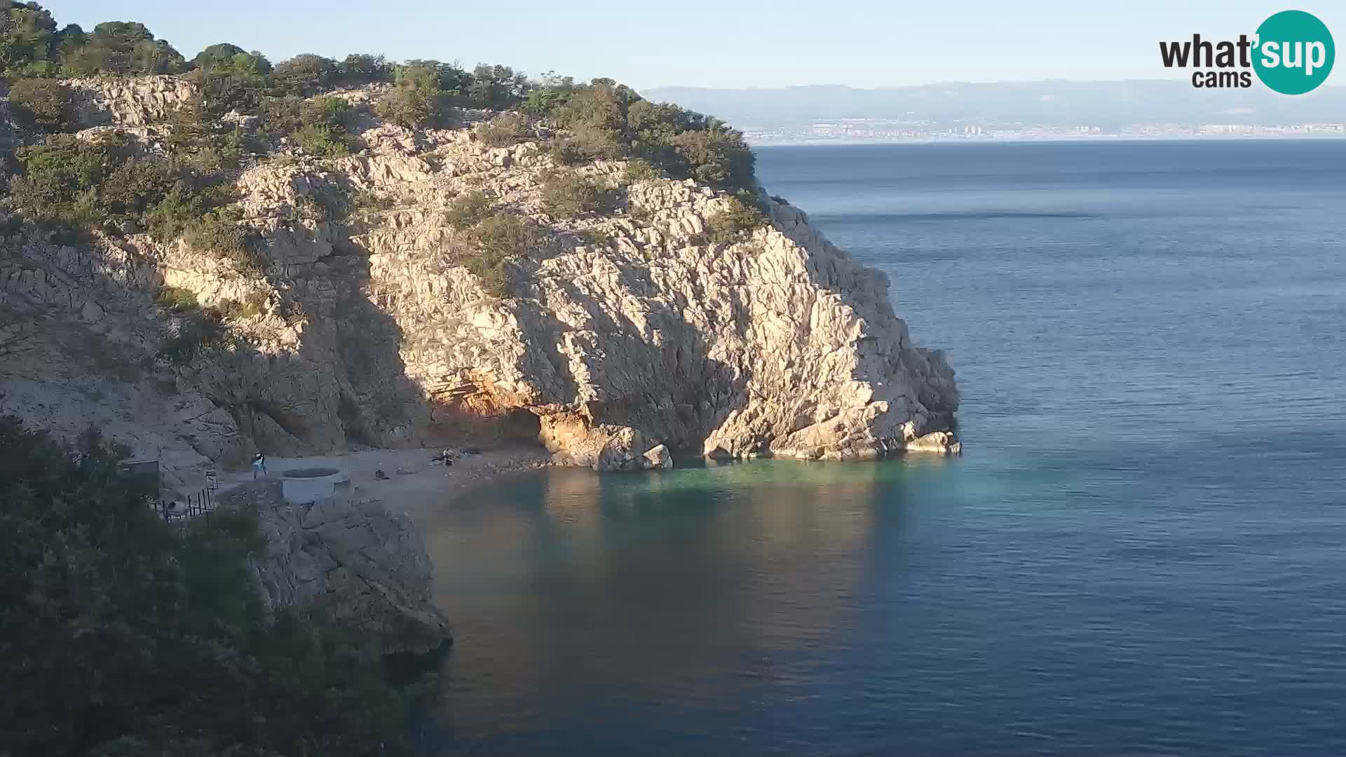 Webcam Brseč beach – Mošćenička Draga – Croatia