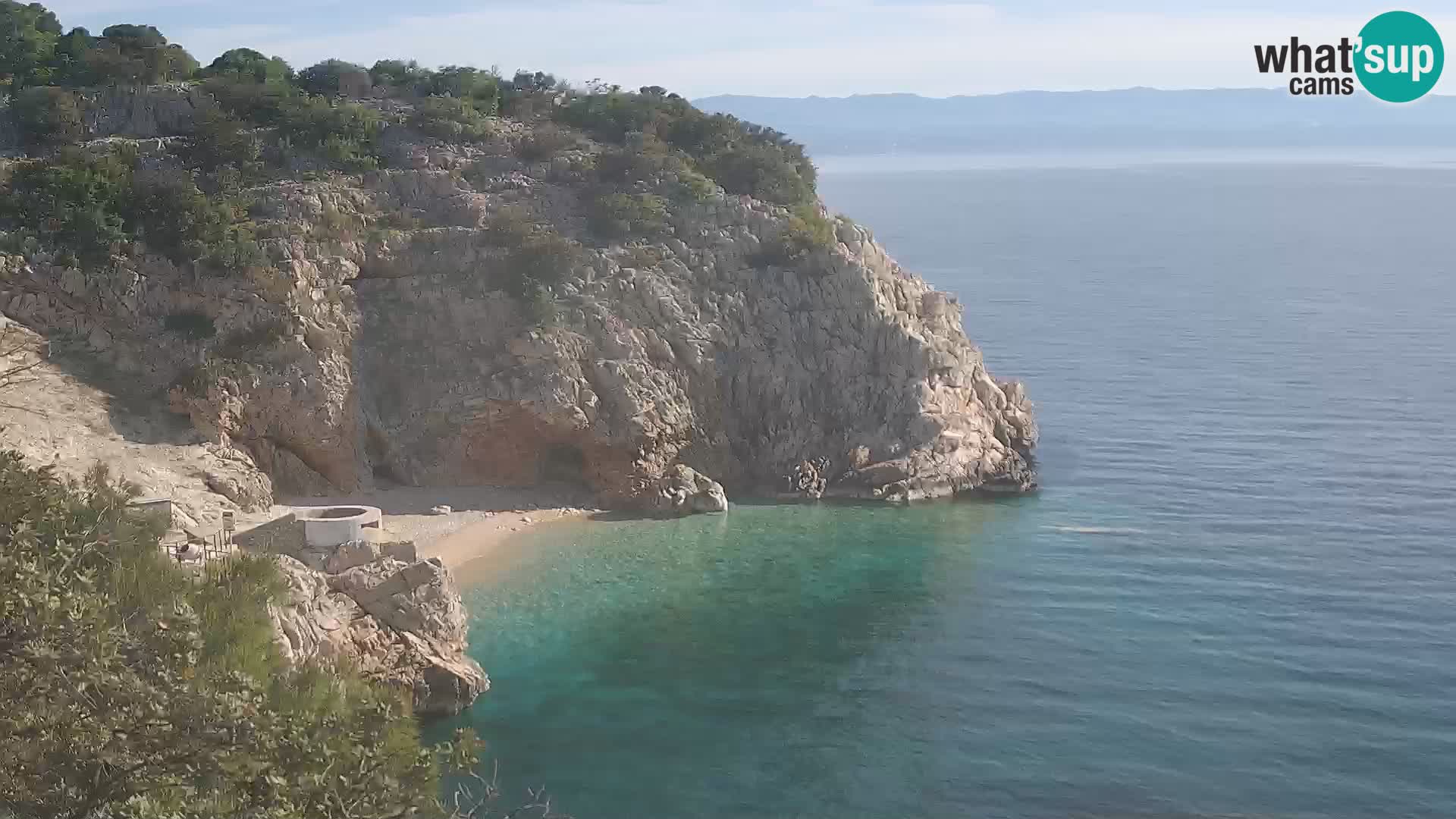 Webcam Brseč beach – Mošćenička Draga – Croatia