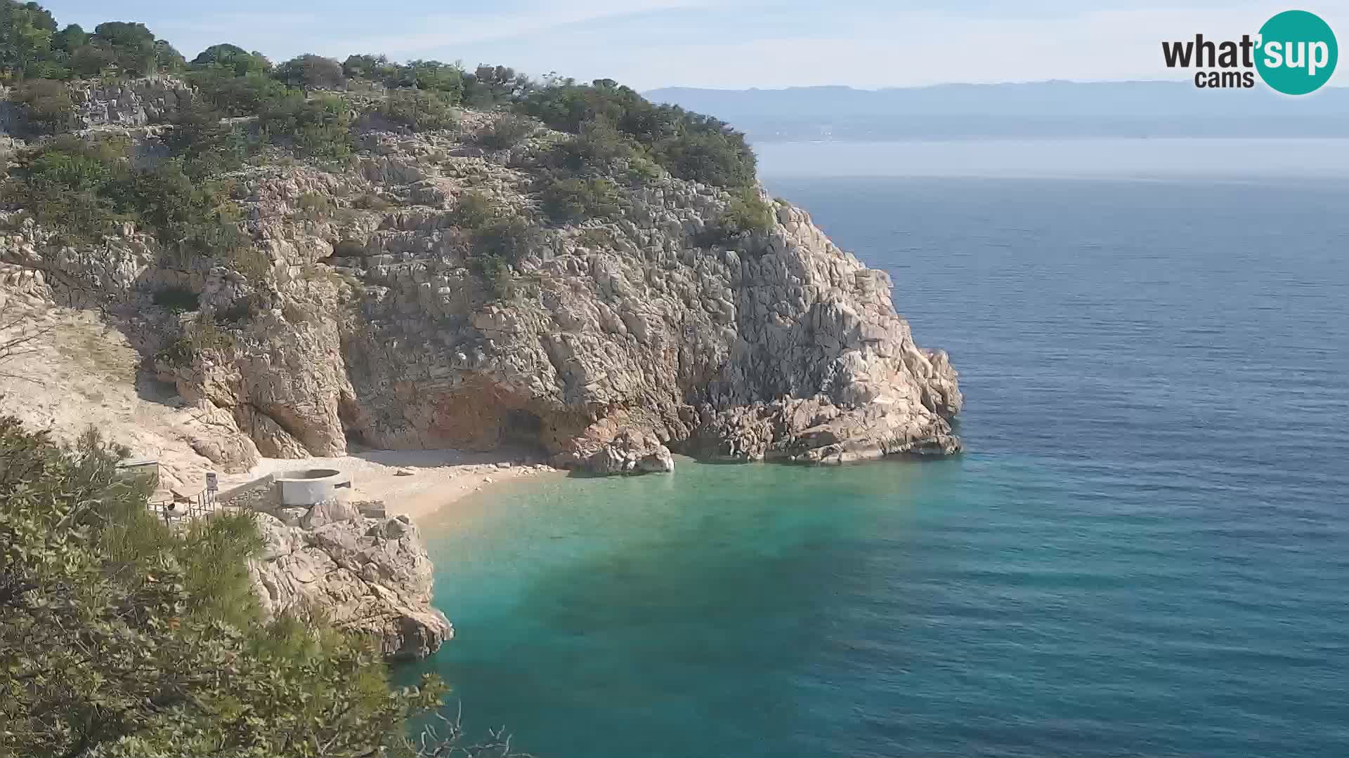 Webcam Brseč beach – Mošćenička Draga – Croatia
