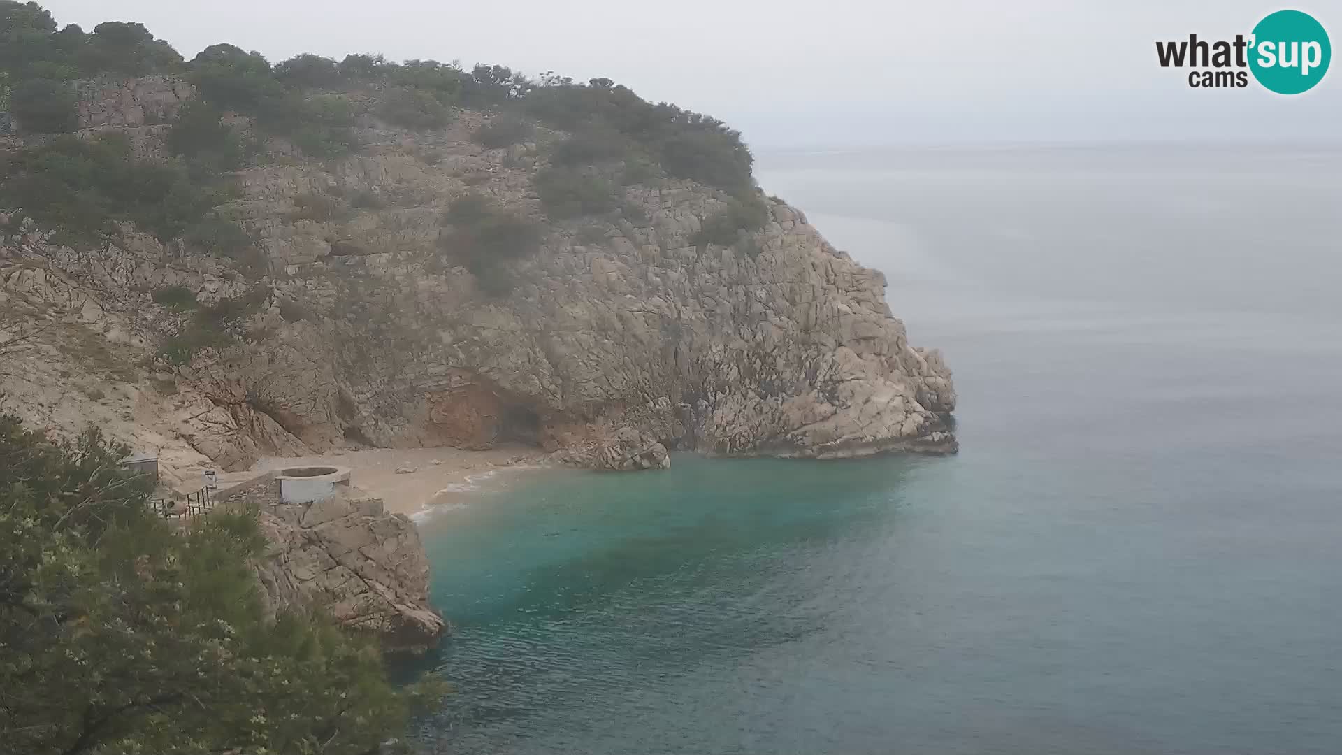 Cámara web de la playa de Brseč en Mošćenička Draga, Croacia
