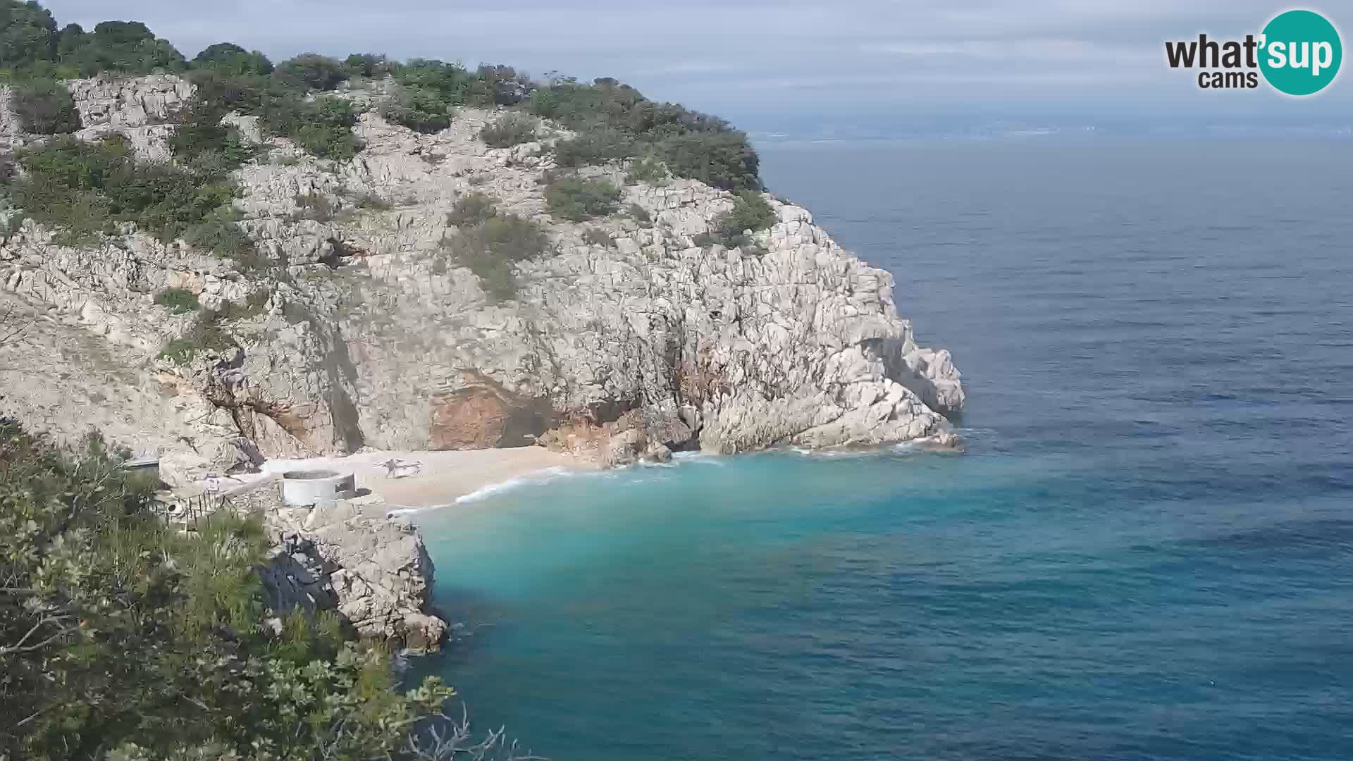 Cámara web de la playa de Brseč en Mošćenička Draga, Croacia